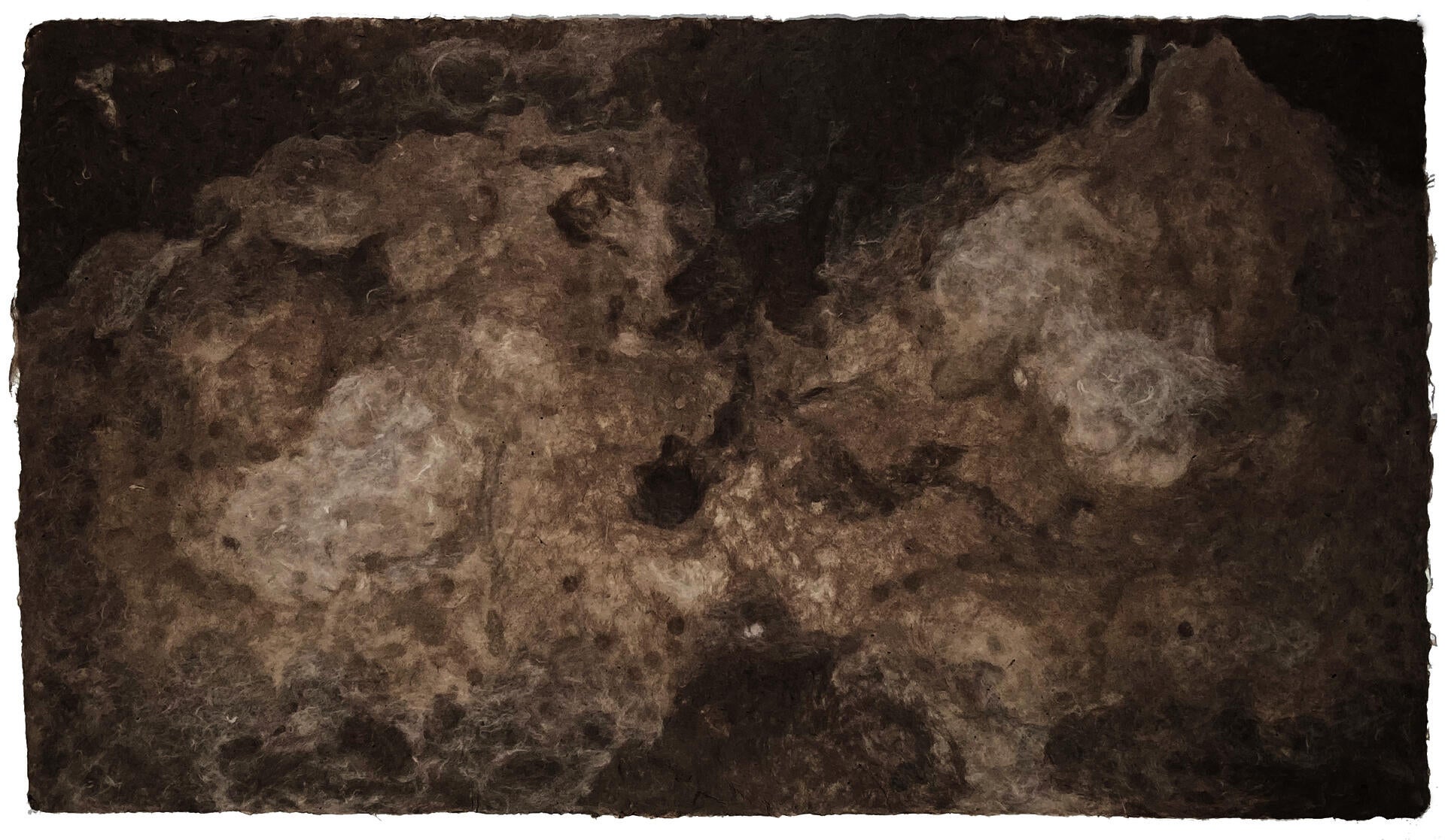 pulp painting with kozo paper