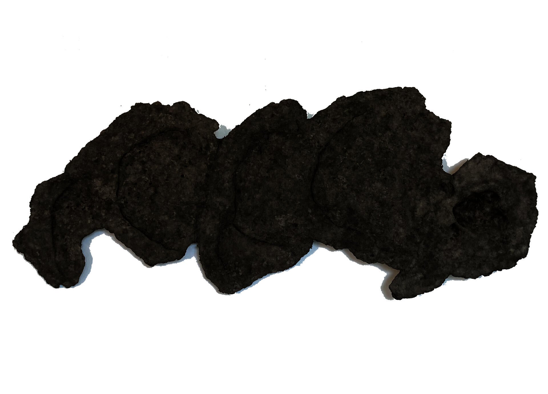 paper pulp casting of chattermarks_remnant