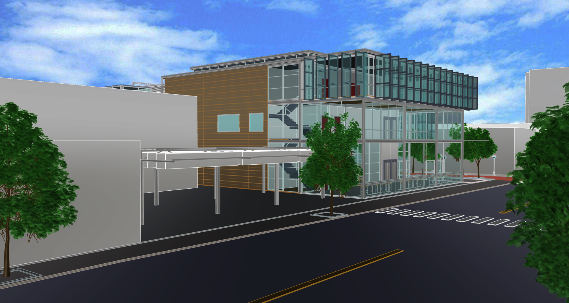 Perspective View from Olneyville Square