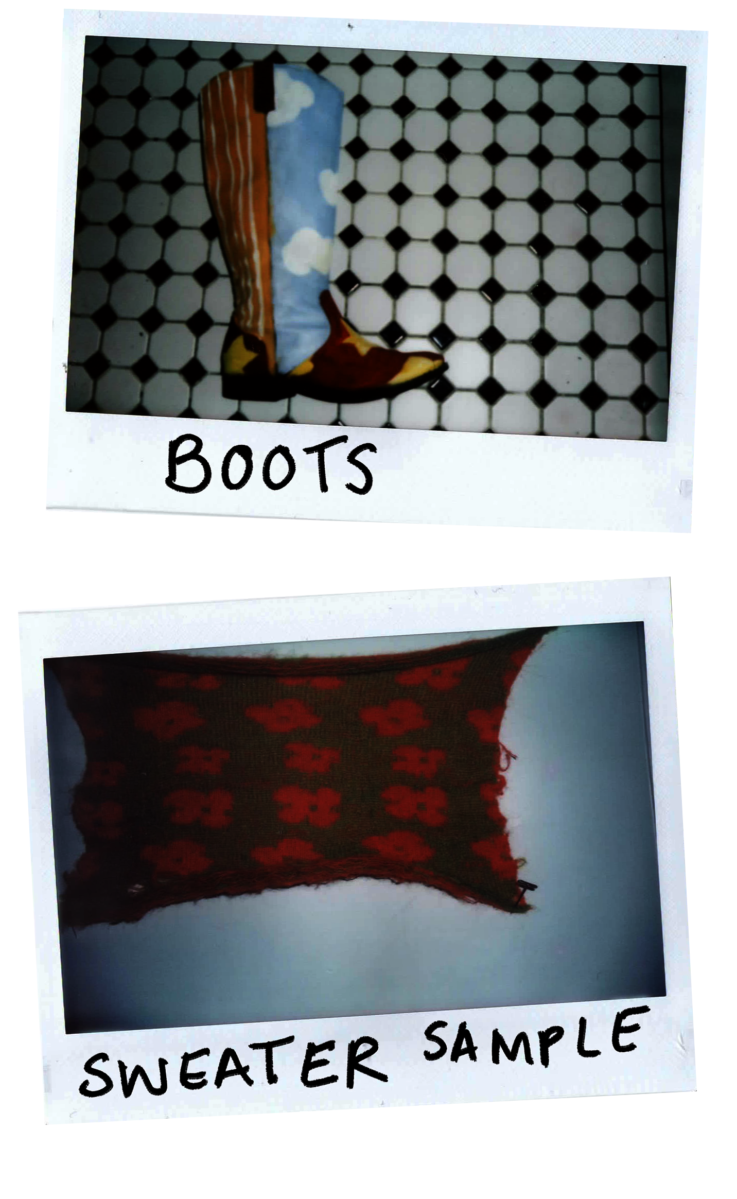 boots and sweater sample