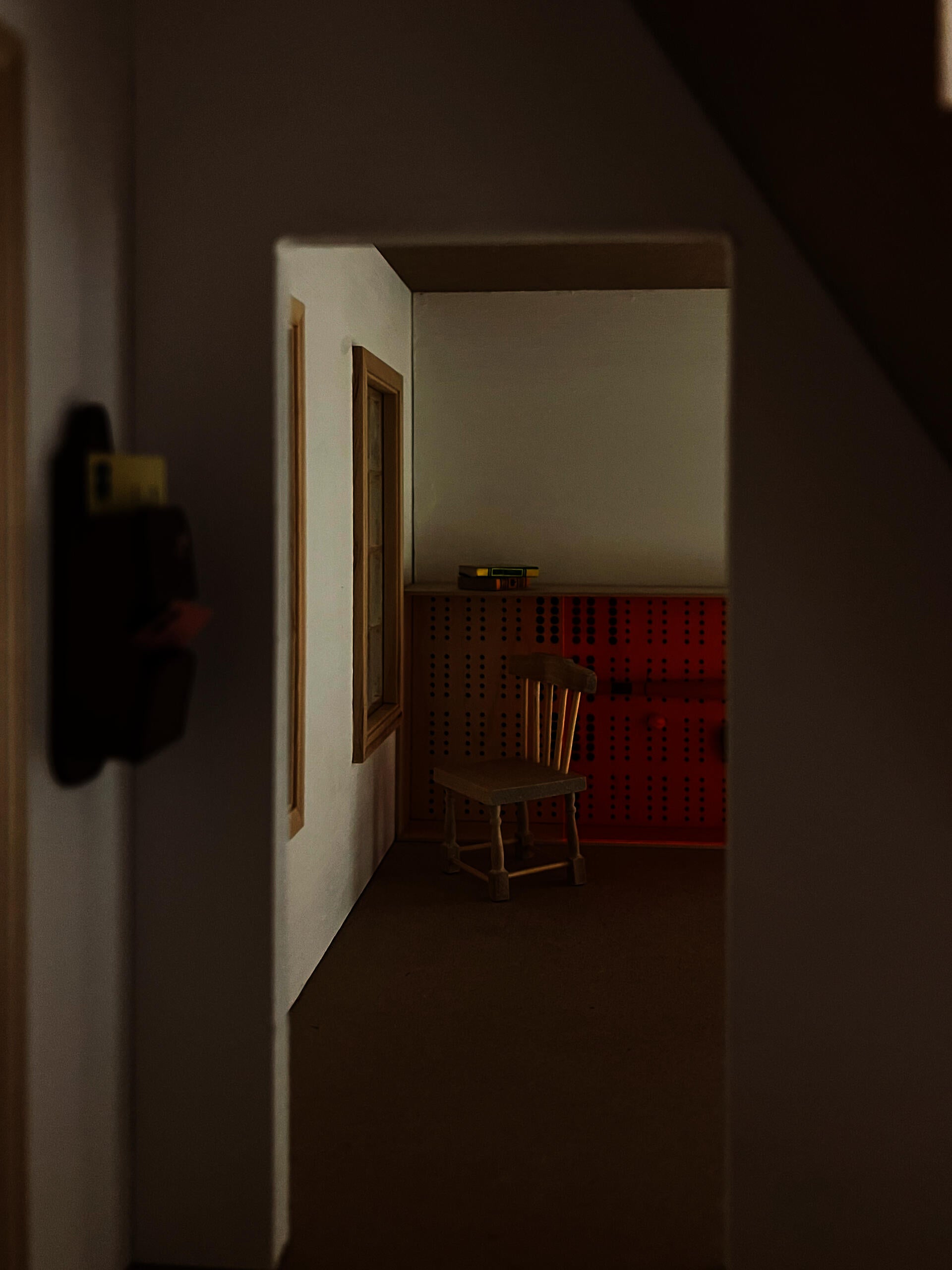 interior view showing a chair faced to a window