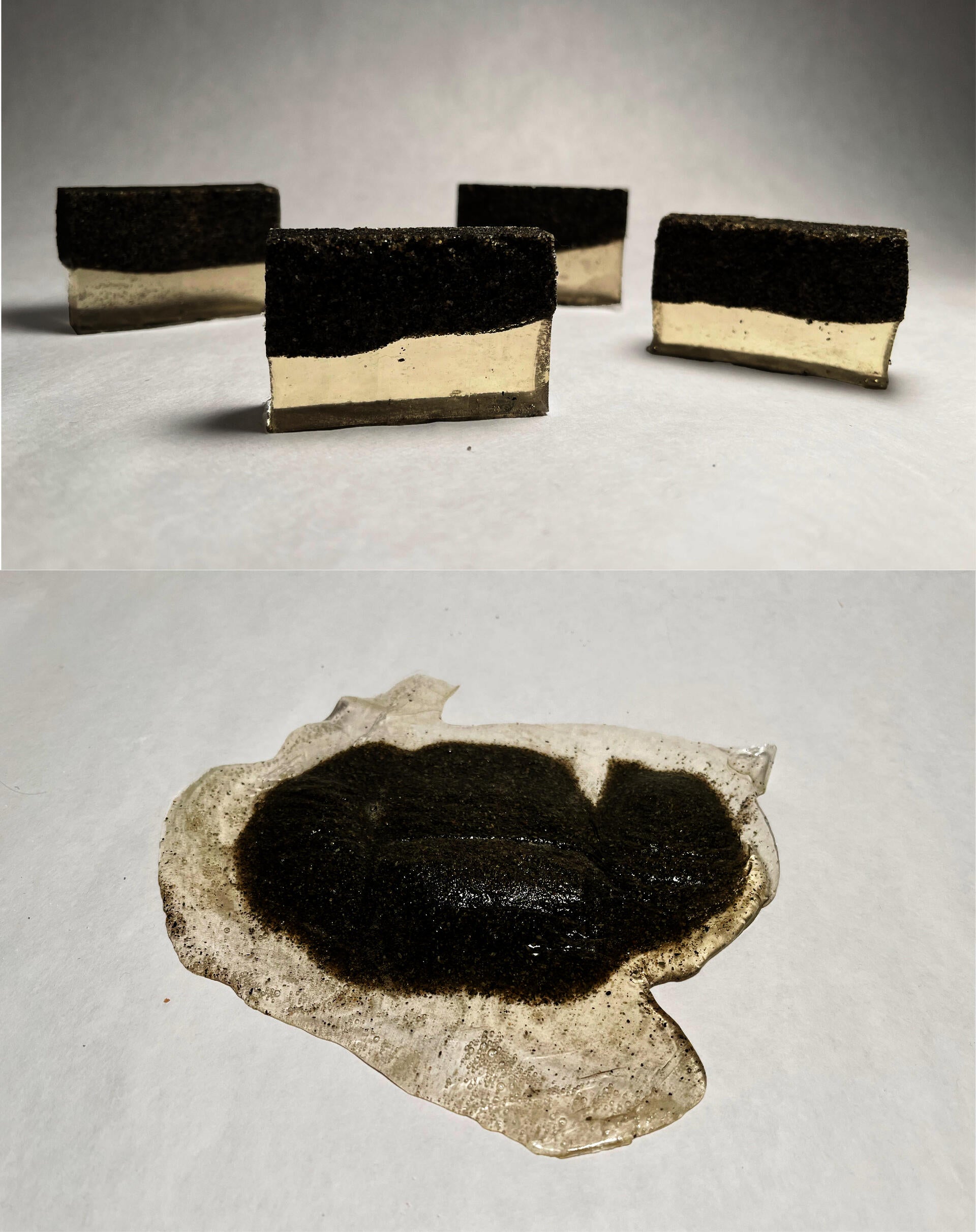 Melted cubes