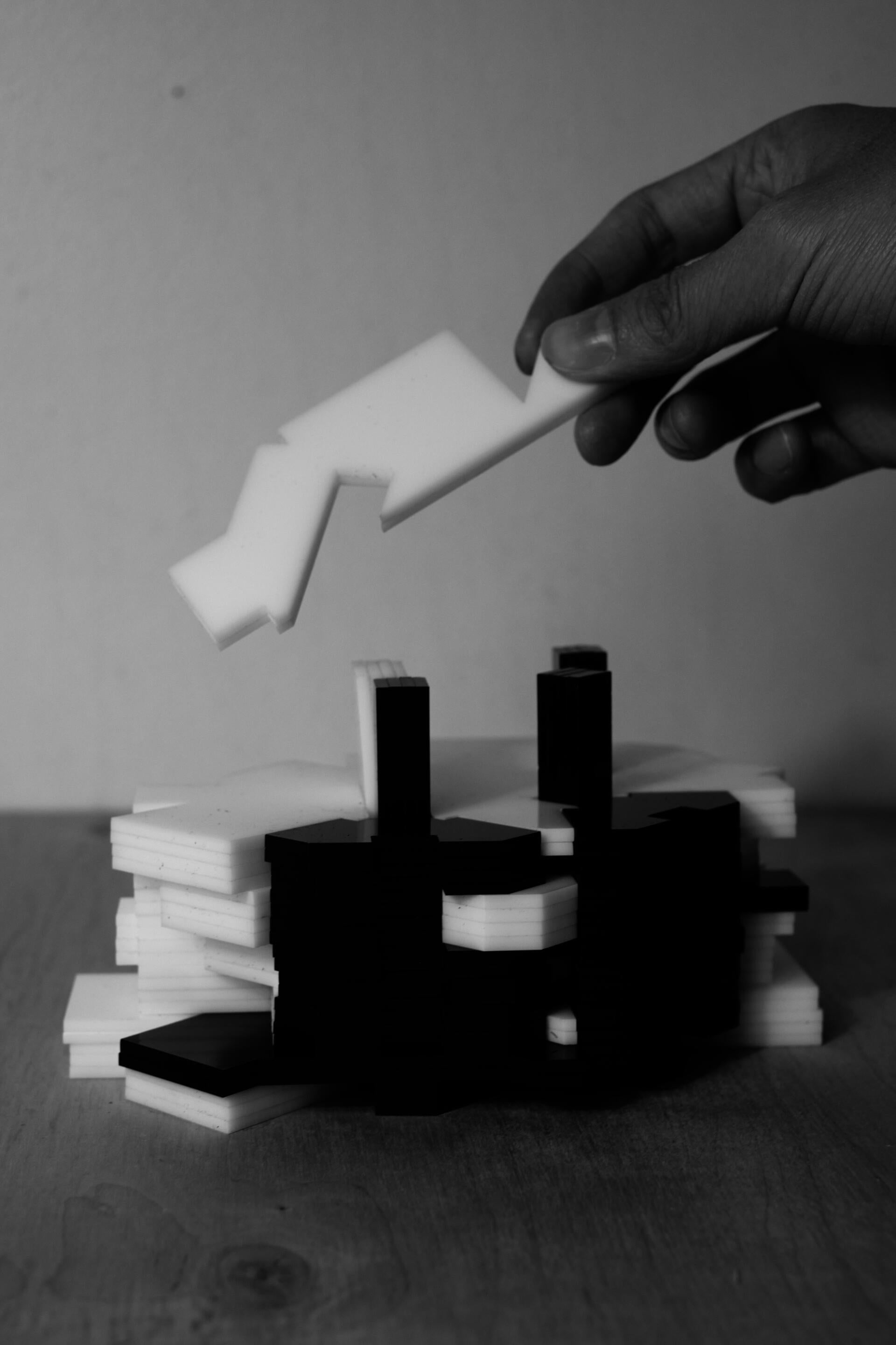 Massing model for the housing complex
