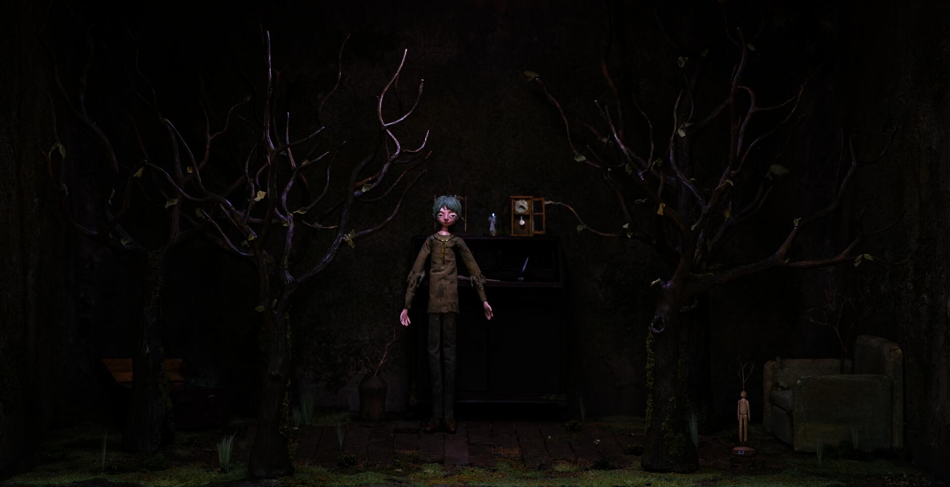 Scene in the cabinet