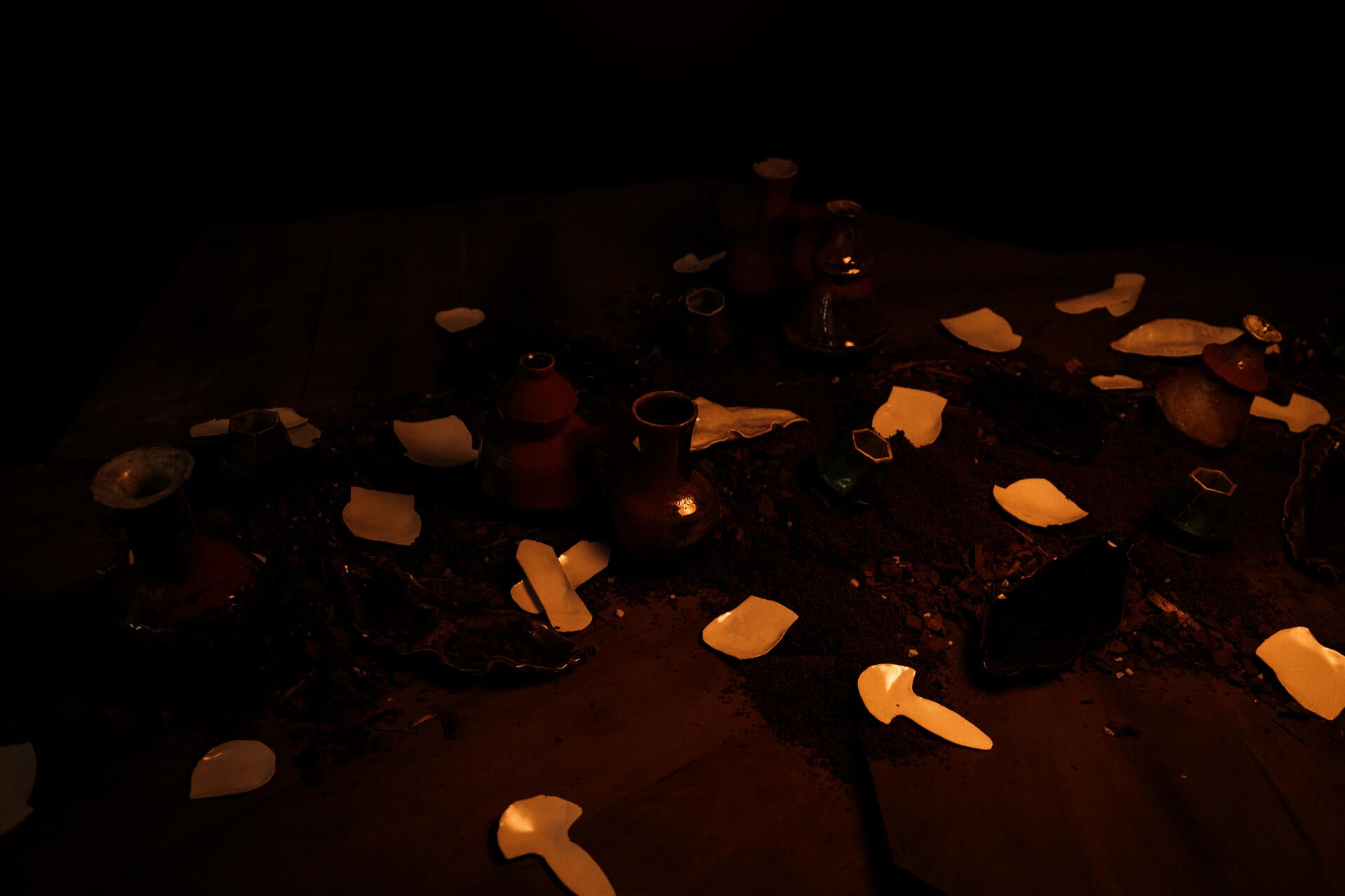 An unfamiliar table setting. Objects that are reminiscent of something from your past. But you're not sure what they are.