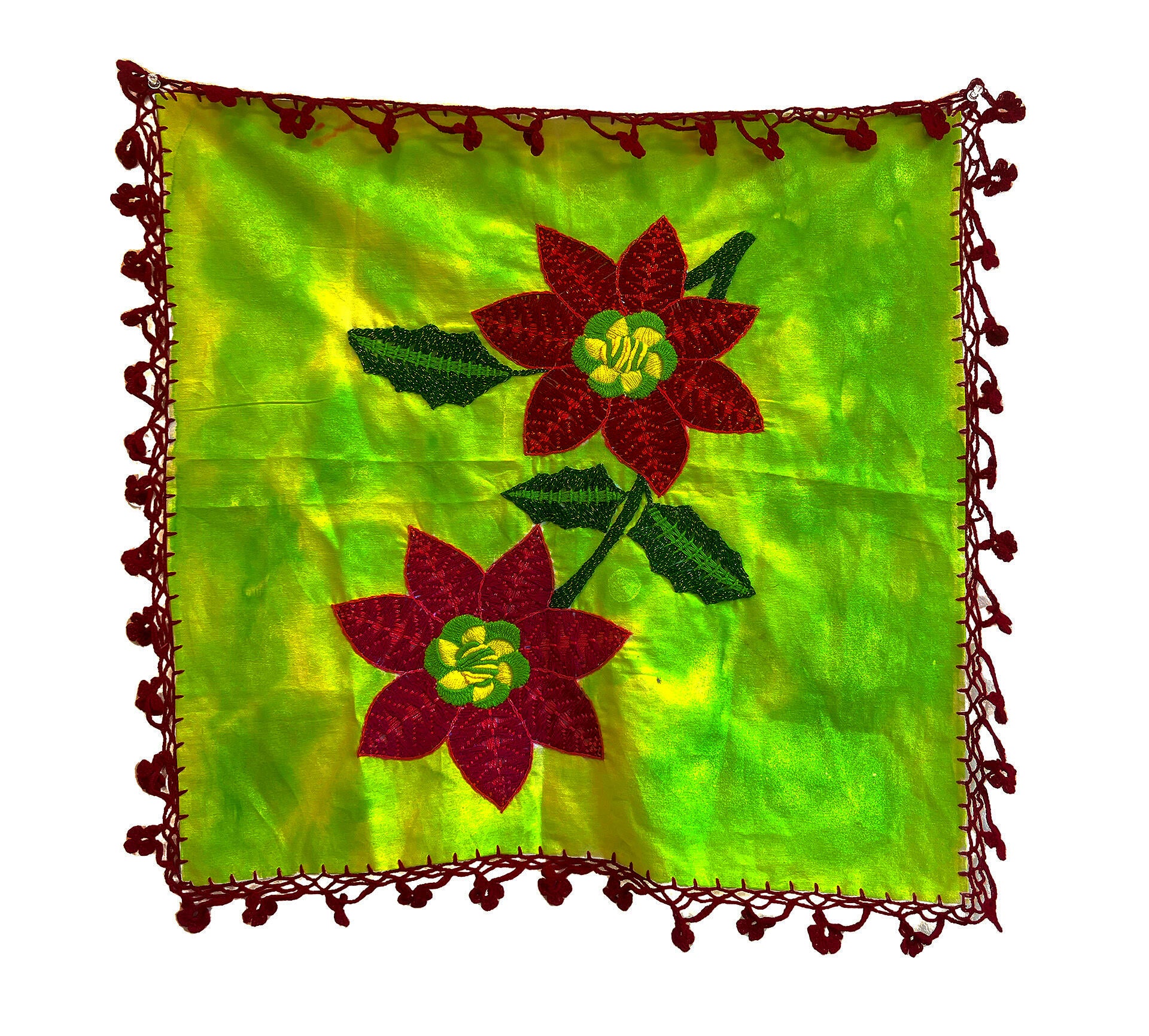 A collaborative servilleta with my aunt Maria Esther Avila who lives in Oaxaca, Mexico.