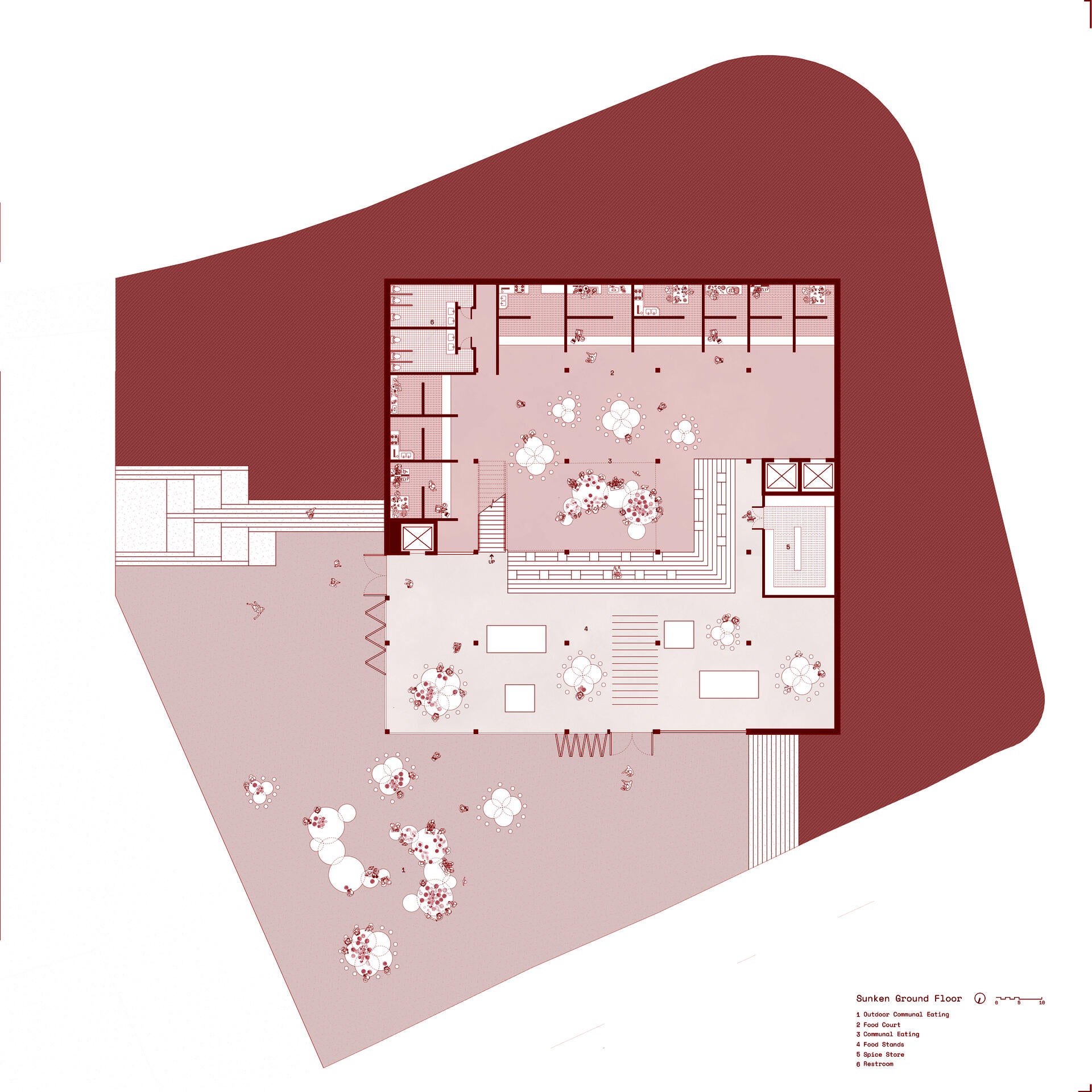 Sunken Ground Floor Plan