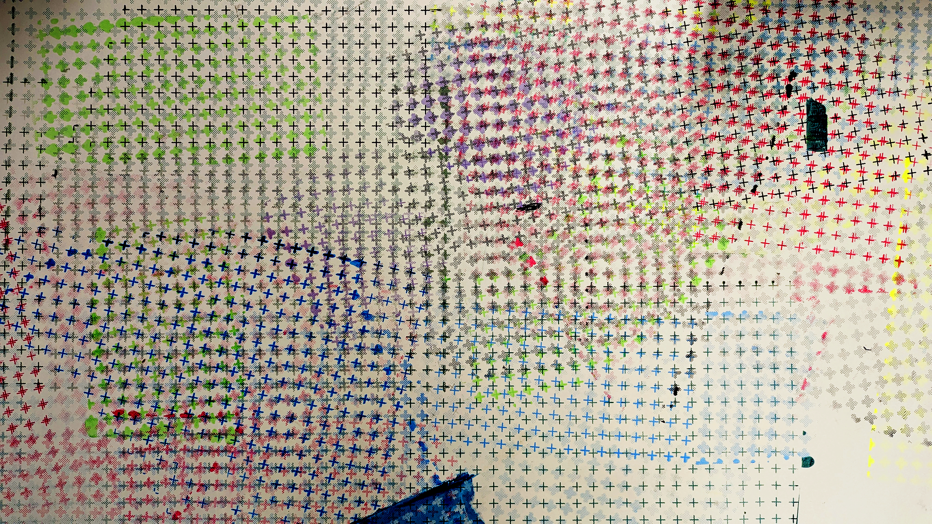 shifting layers of transparent grids