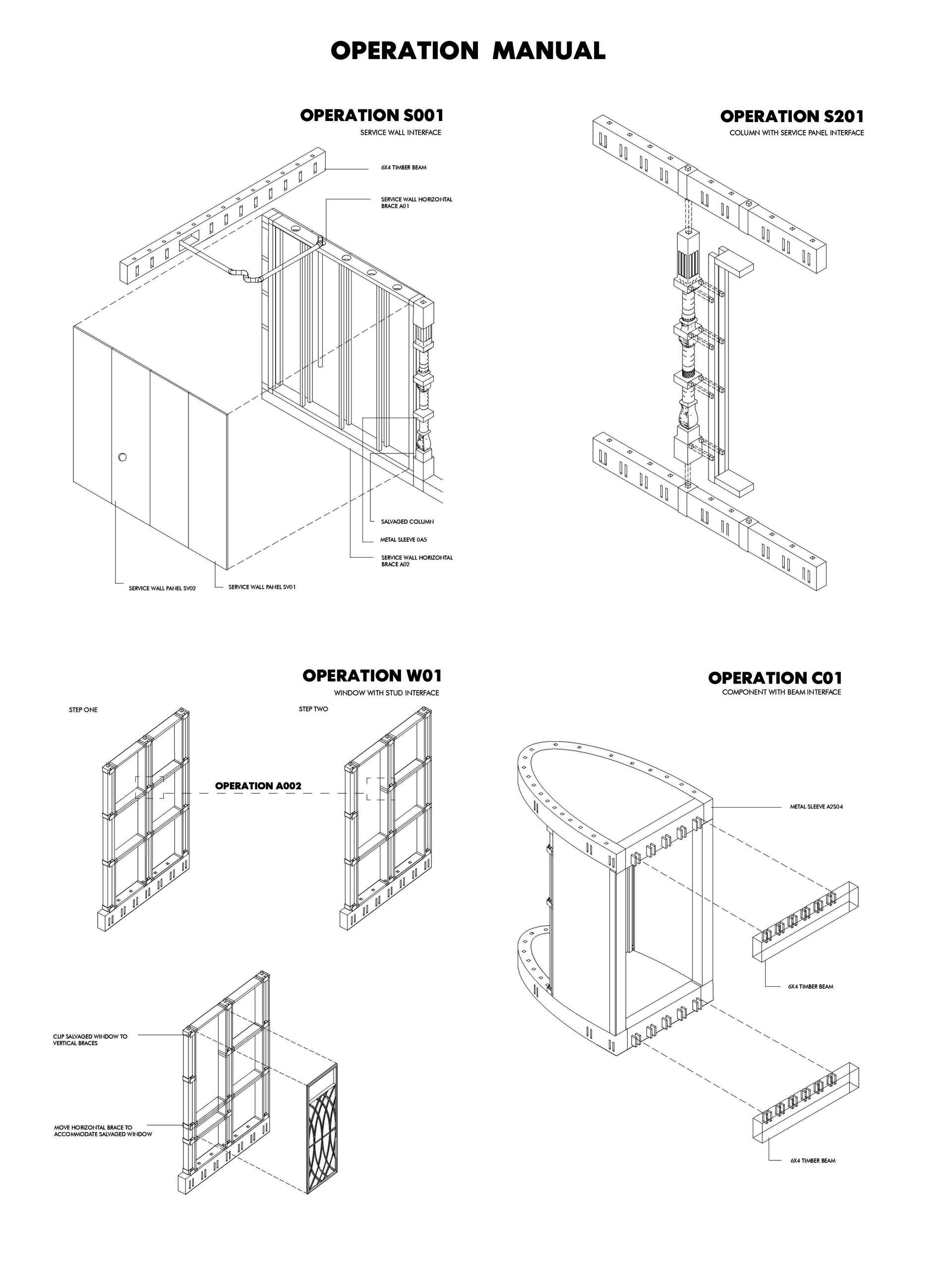 Manual for reversible building operations