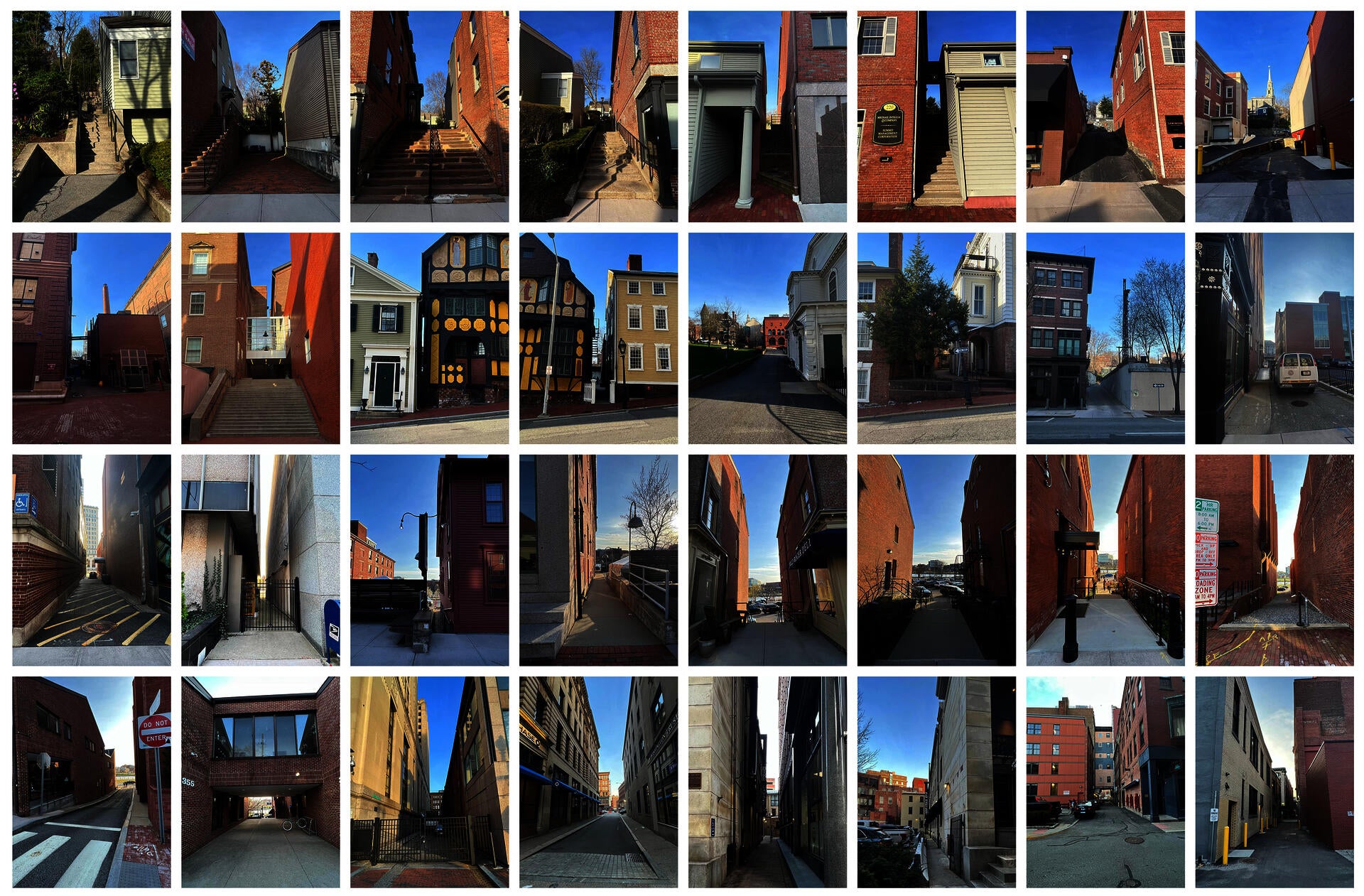 A series of photos taken of the previously identified sites