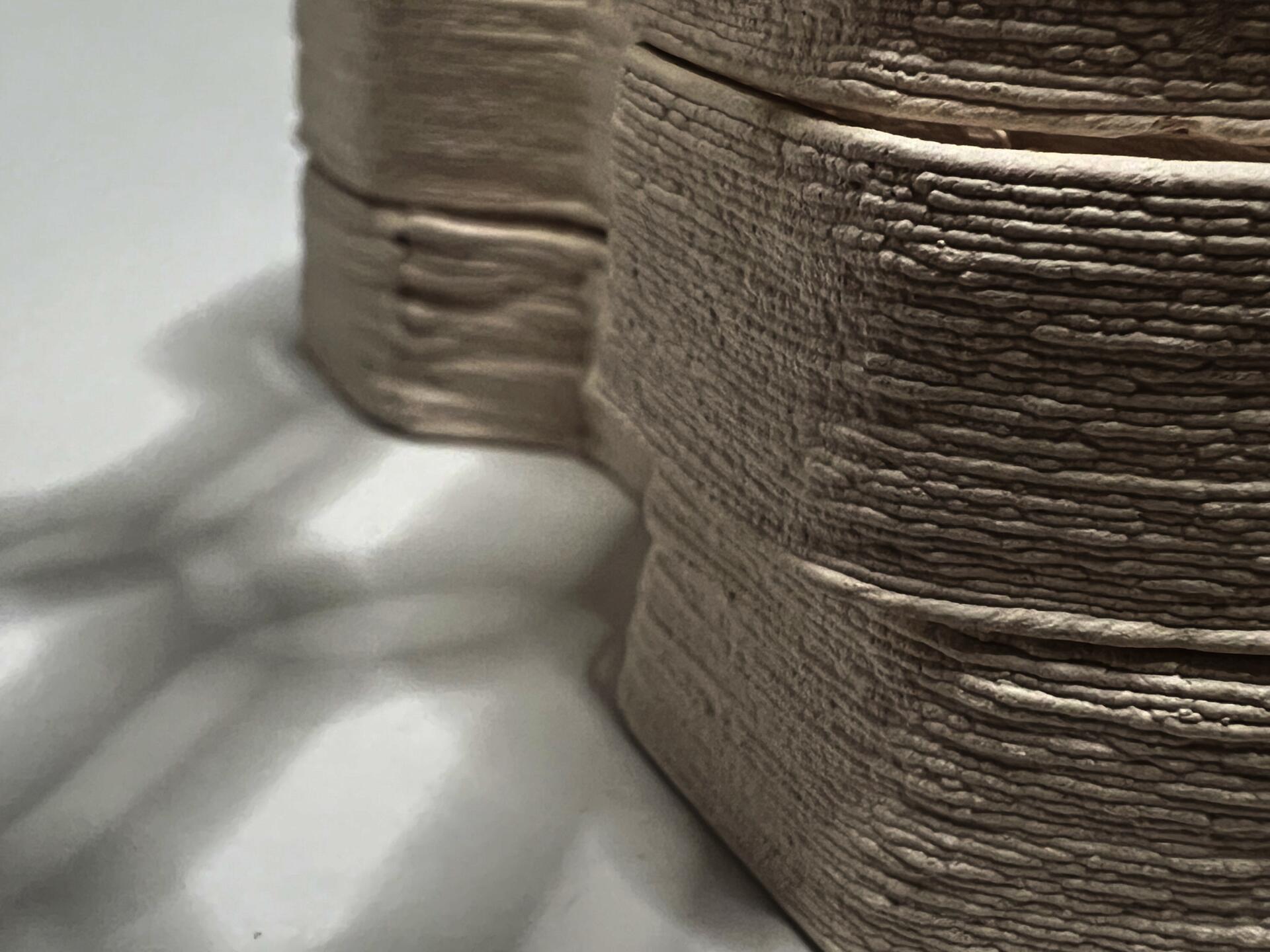 Building block made of ancient materials/biocomposite (hemp and clay) using digital fabrication (3D printing)