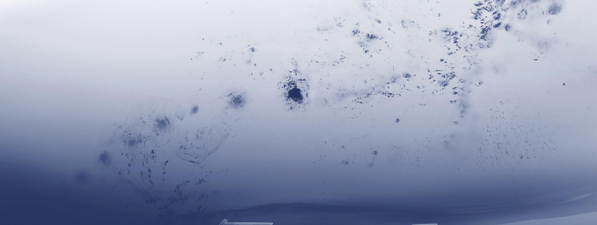 Video captures the sun's trajectory through an ice lens during the day.