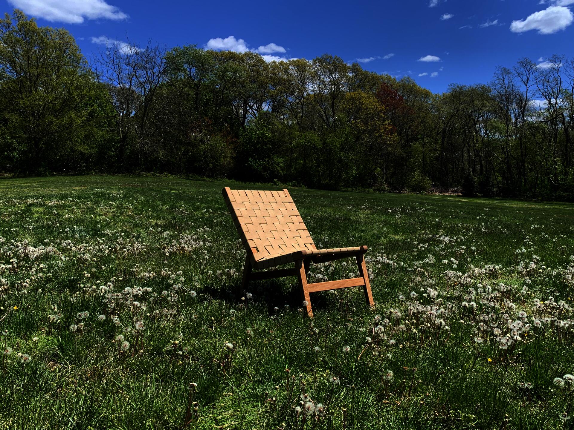 In making my lounge chair, I wanted to give the user a sensation of suspension; the use of a soft, woven material accomplishes this goal, offering a feeling of floating to those who sit.