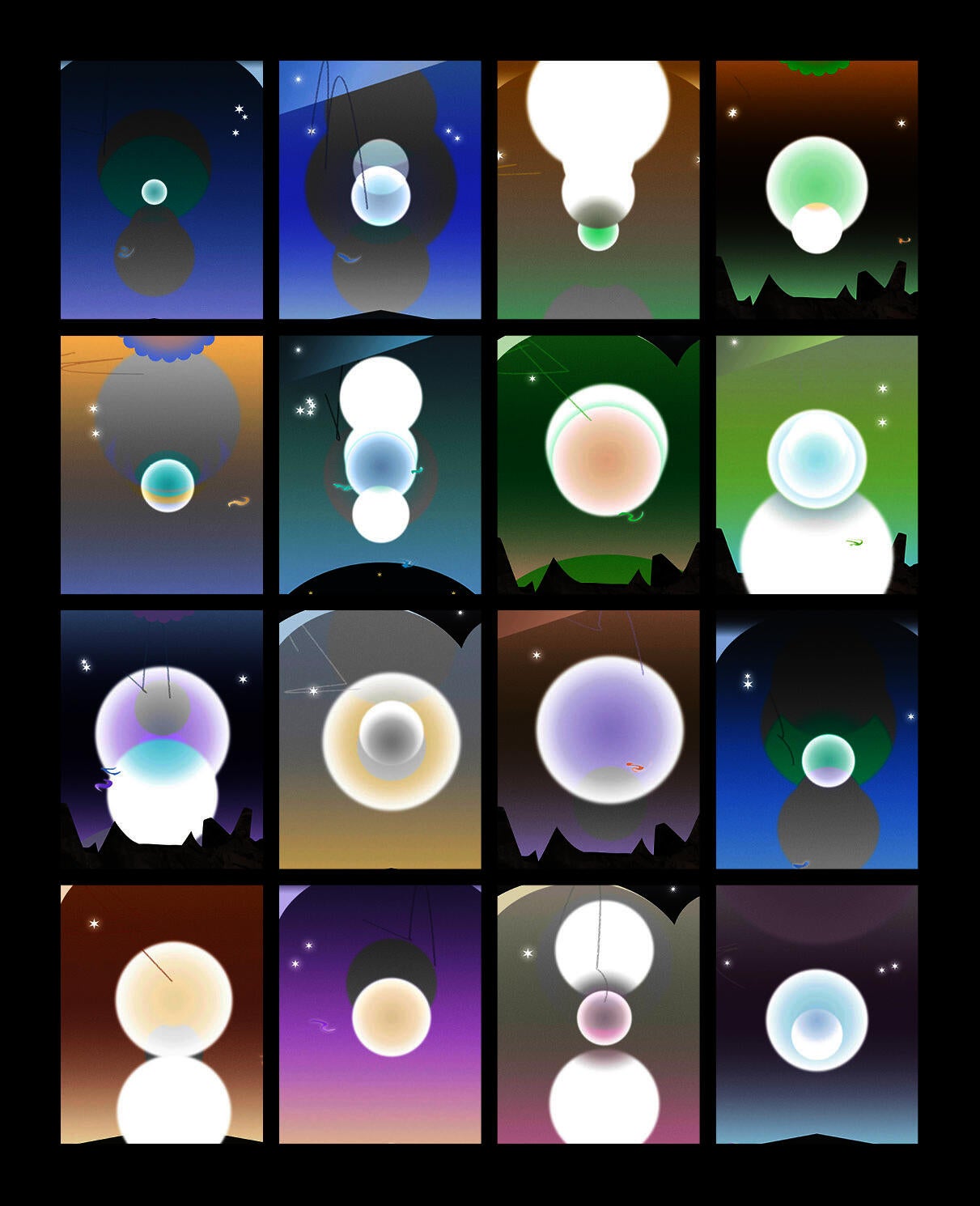 Series of Pelton Paintings