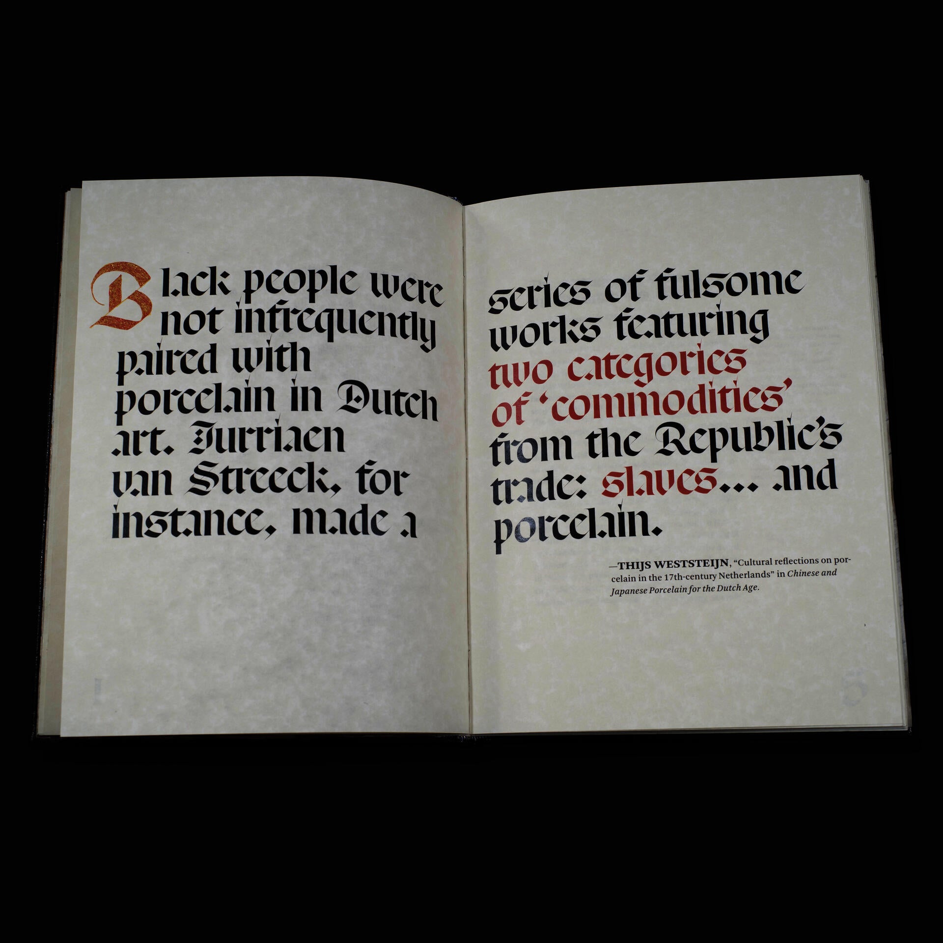 book spread of modern alchemy text