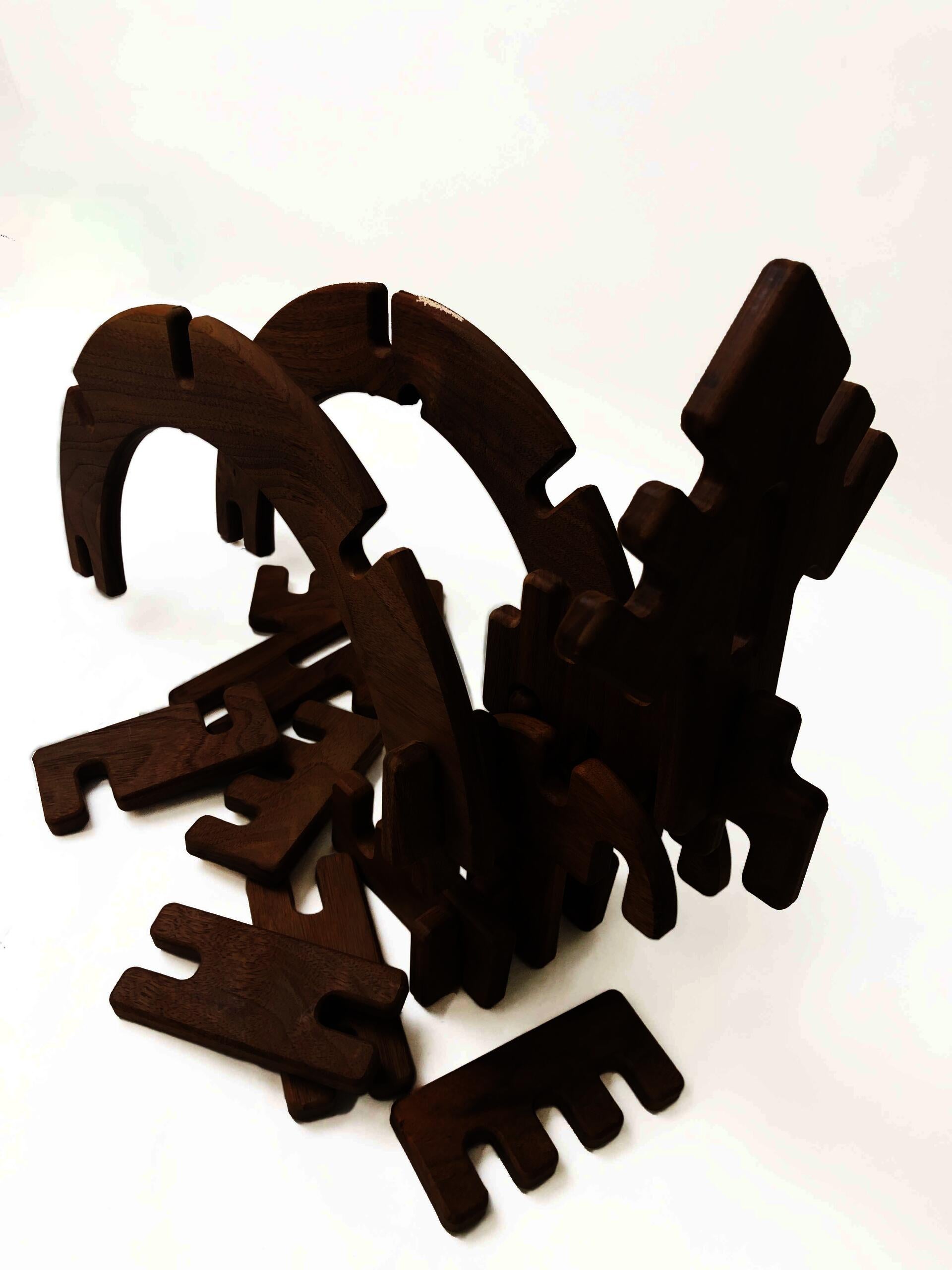 This series was an experimentation with a new species of wood which is walnut.