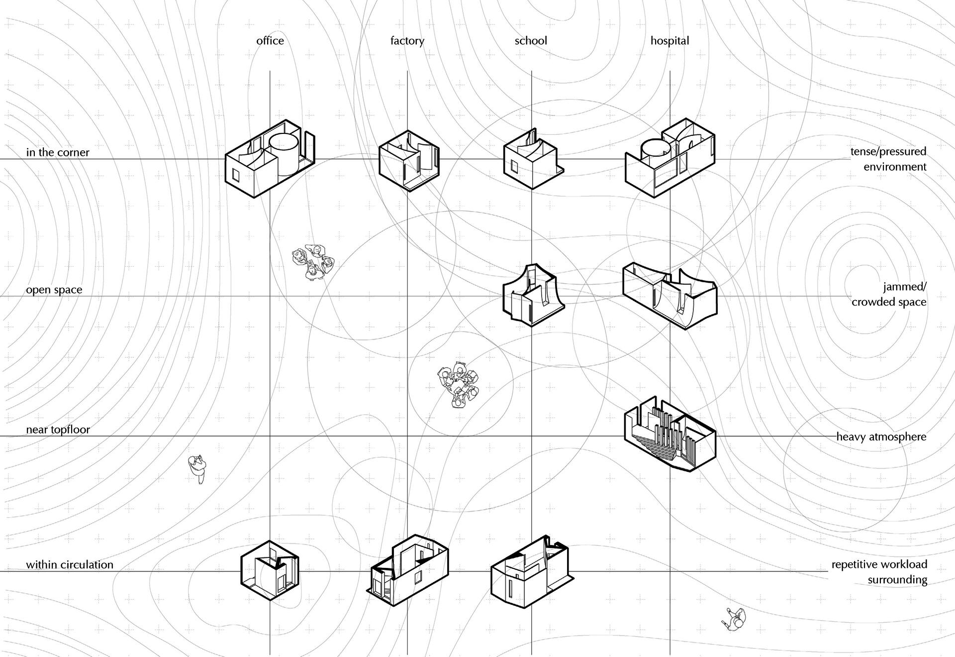 Strategies for applying subtraction spaces to buildilngs.