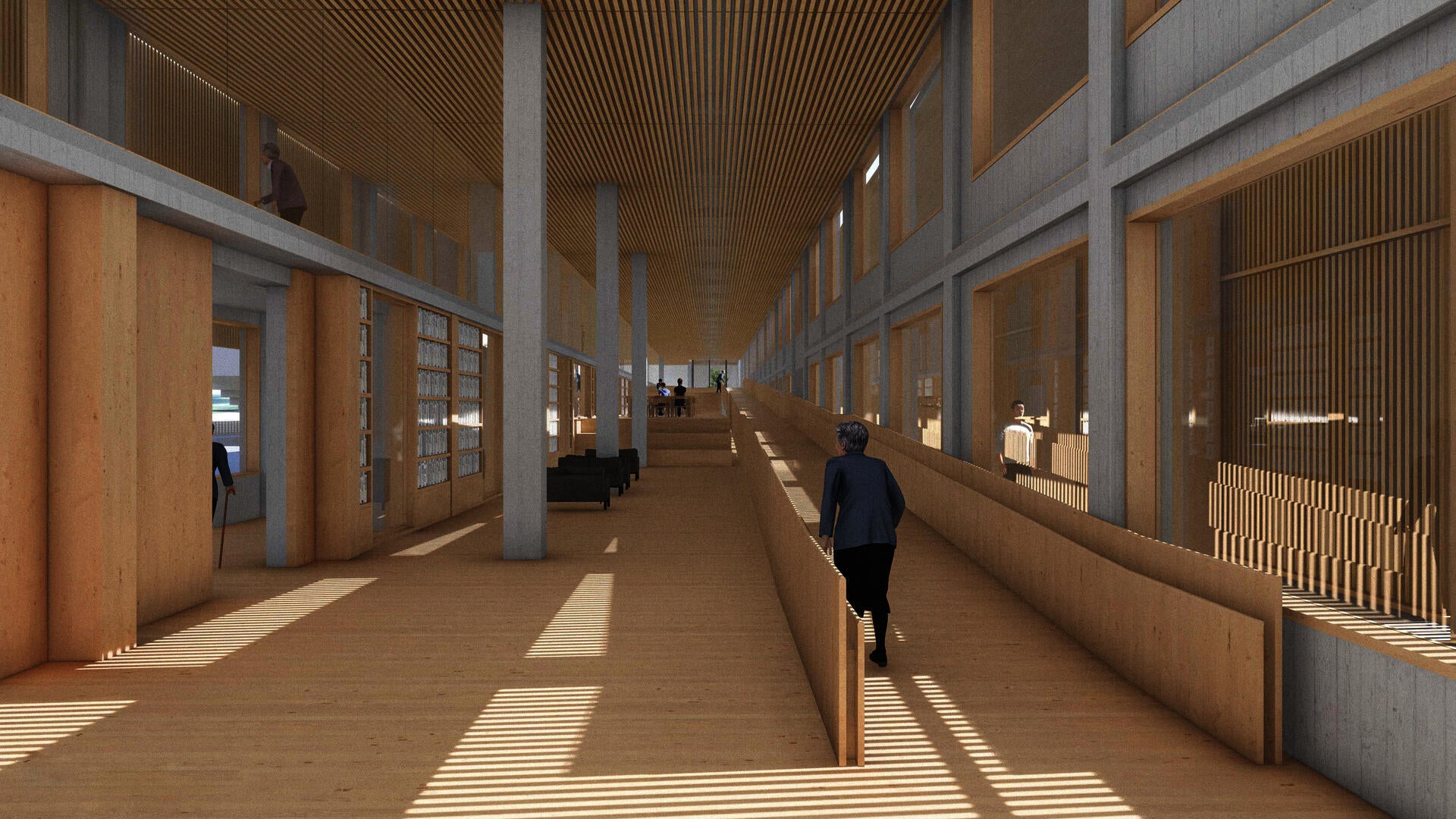 LOBBY + LIBRARY