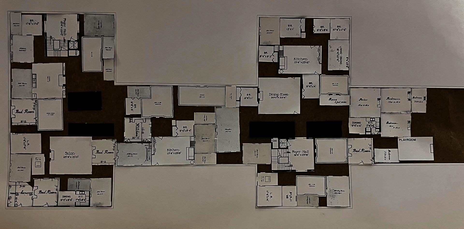 apply classical town house plan to existing floor plan