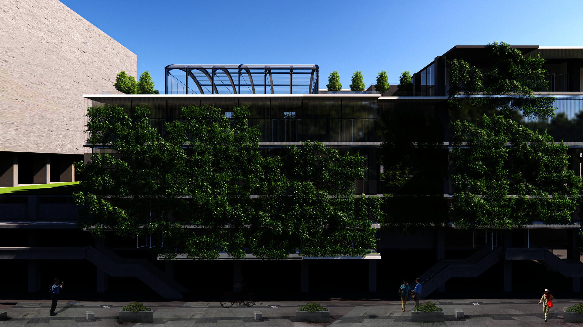 A New Green Facade System in Nakwon Arcade