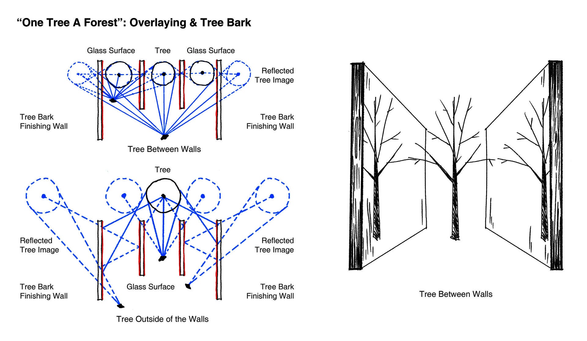 Plan diagram of the "One Tree A Forest" design.