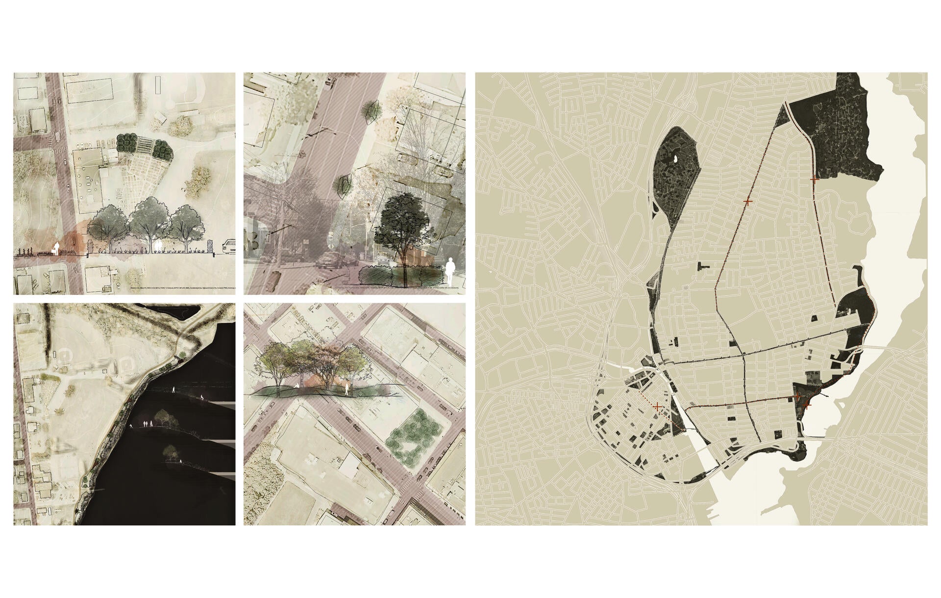 four design test with base map