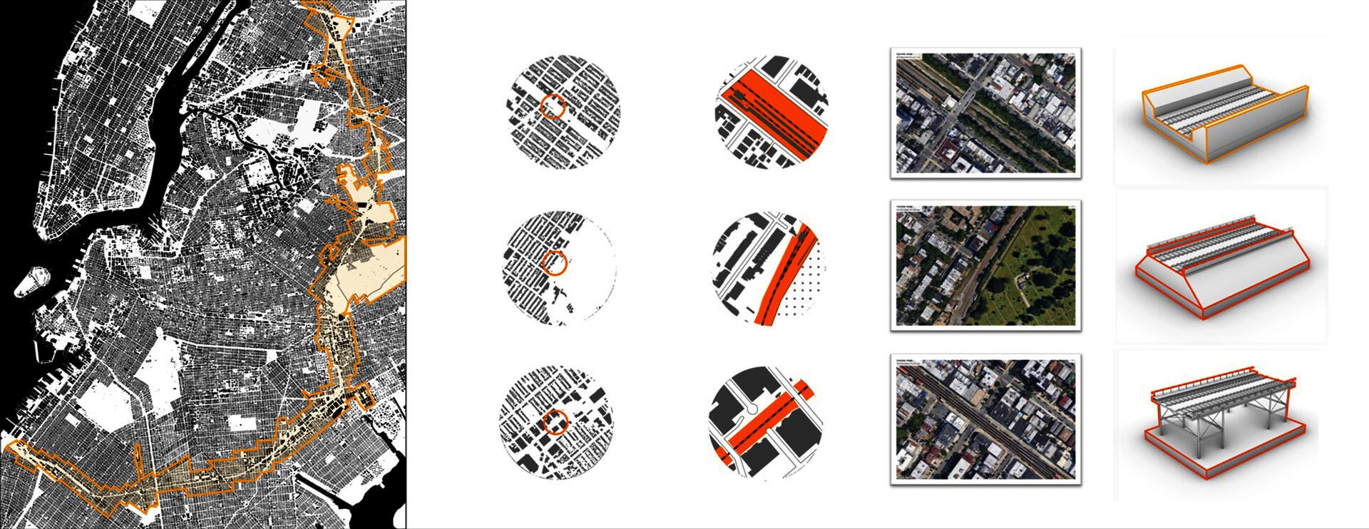 three spaces as site research objects