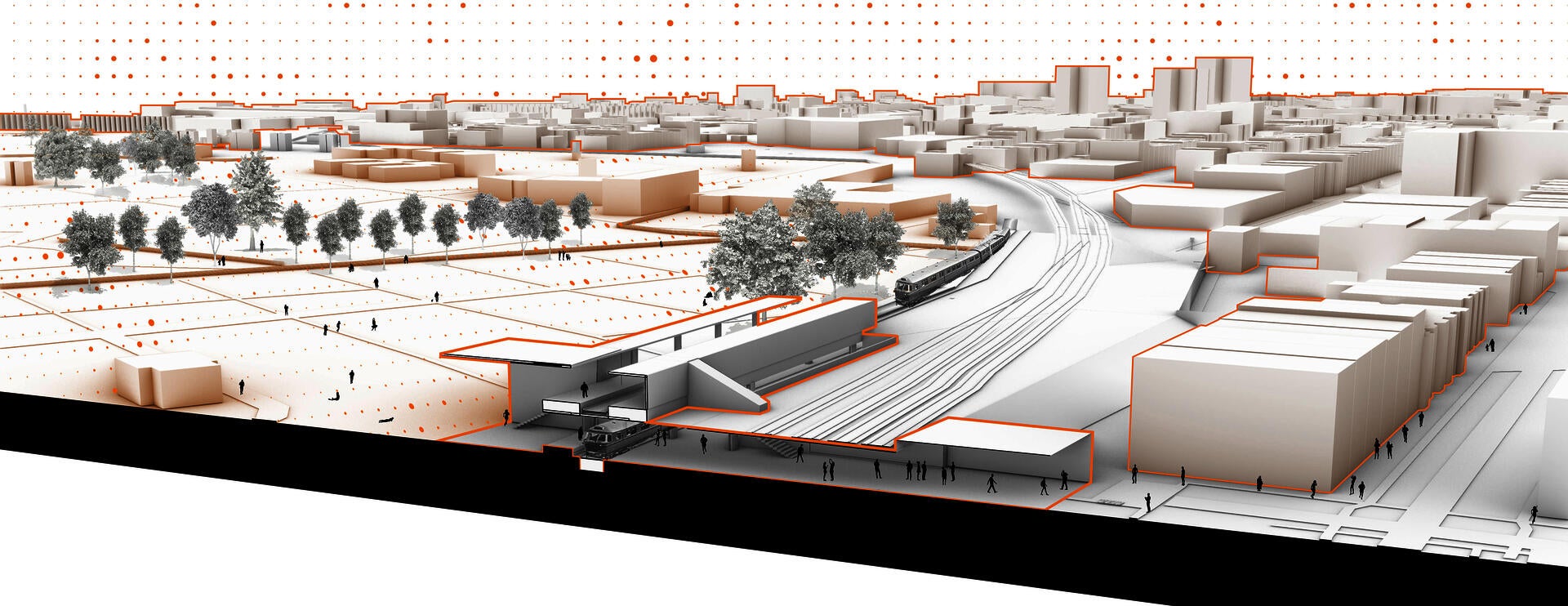 Spatial update of the subway platform.