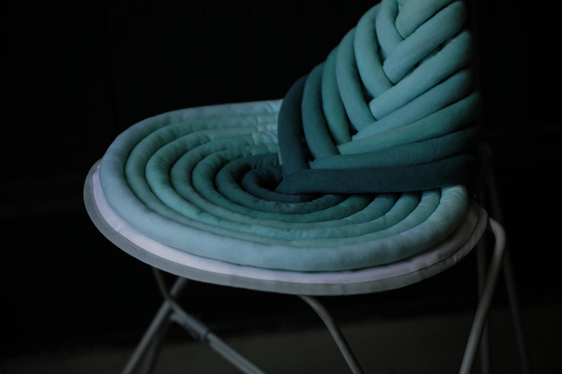 Green chair seat