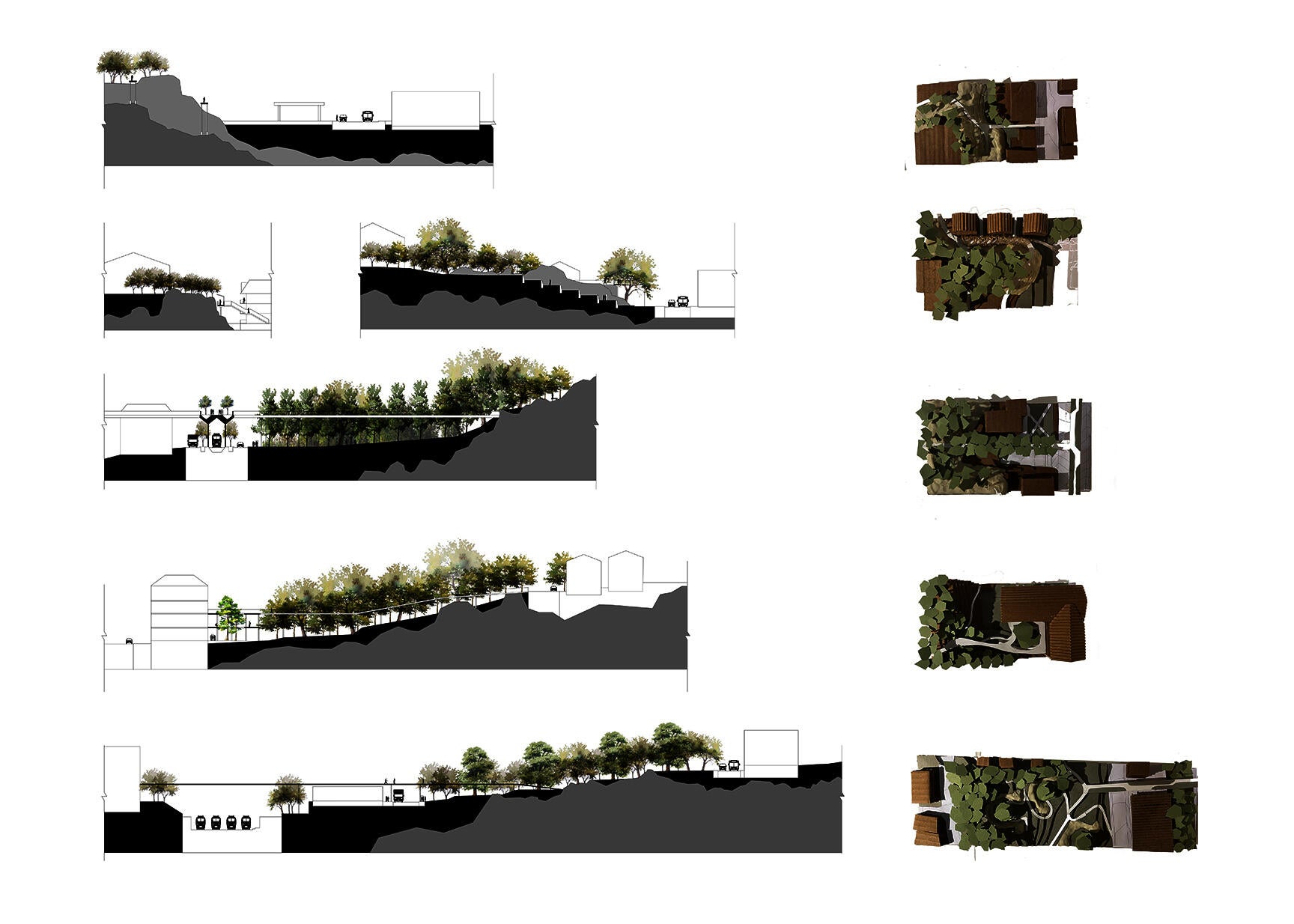 This image shows how to develop better connection methods on some specific sites, to stitch the existing road system, residential areas, buildings, and the residual area of the ecotone, so that we can redefine the meaning of the new ecotone between the human community and the ecological environment.