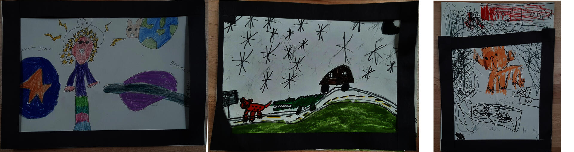 First Graders were introduced to Surrealism and how it can be used to draw/interpret dreams. They then created their own surrealist dream drawings. There were some students who struggled to remember their dreams could still experiment with creating surrealist drawings.