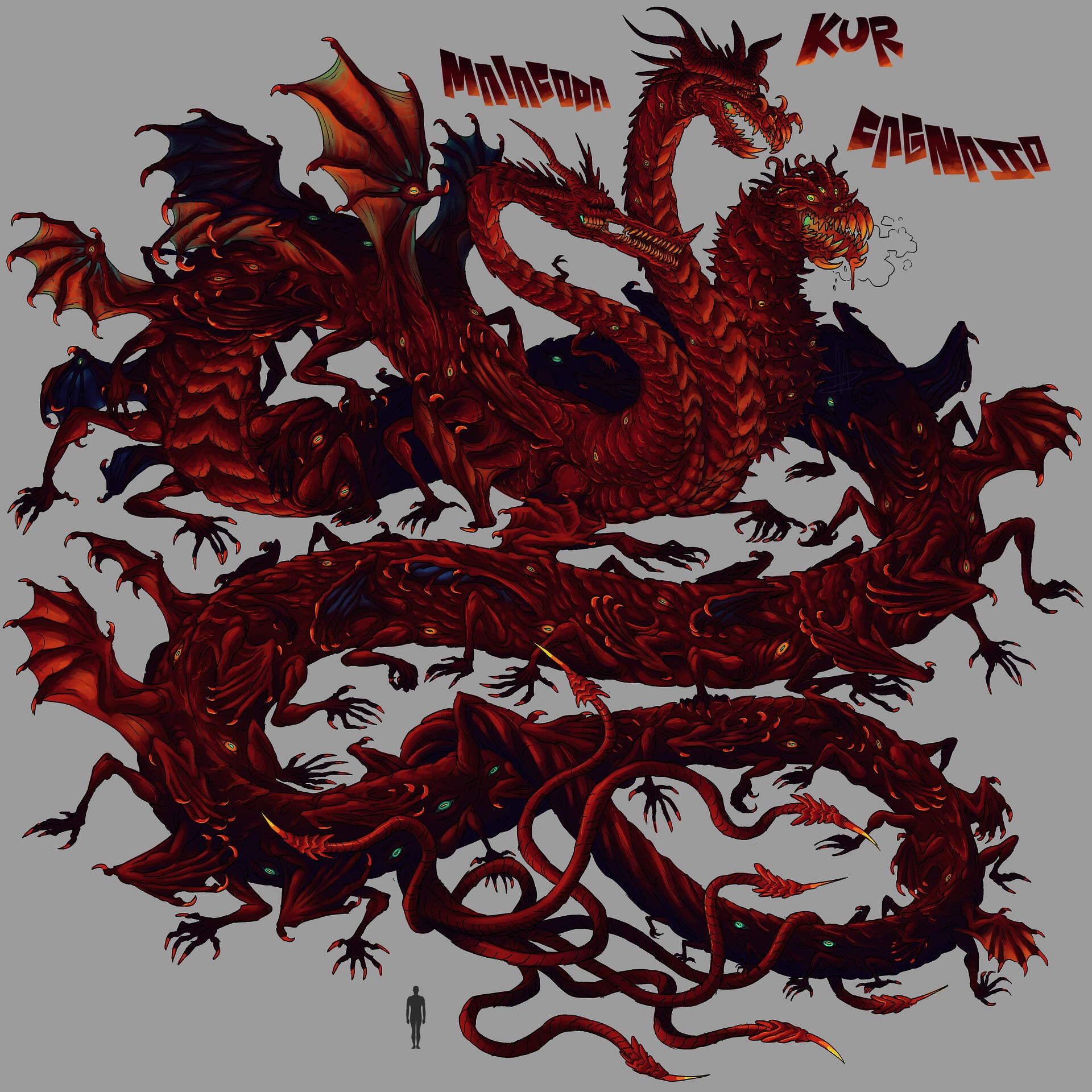 Design for a dragon character I created.
