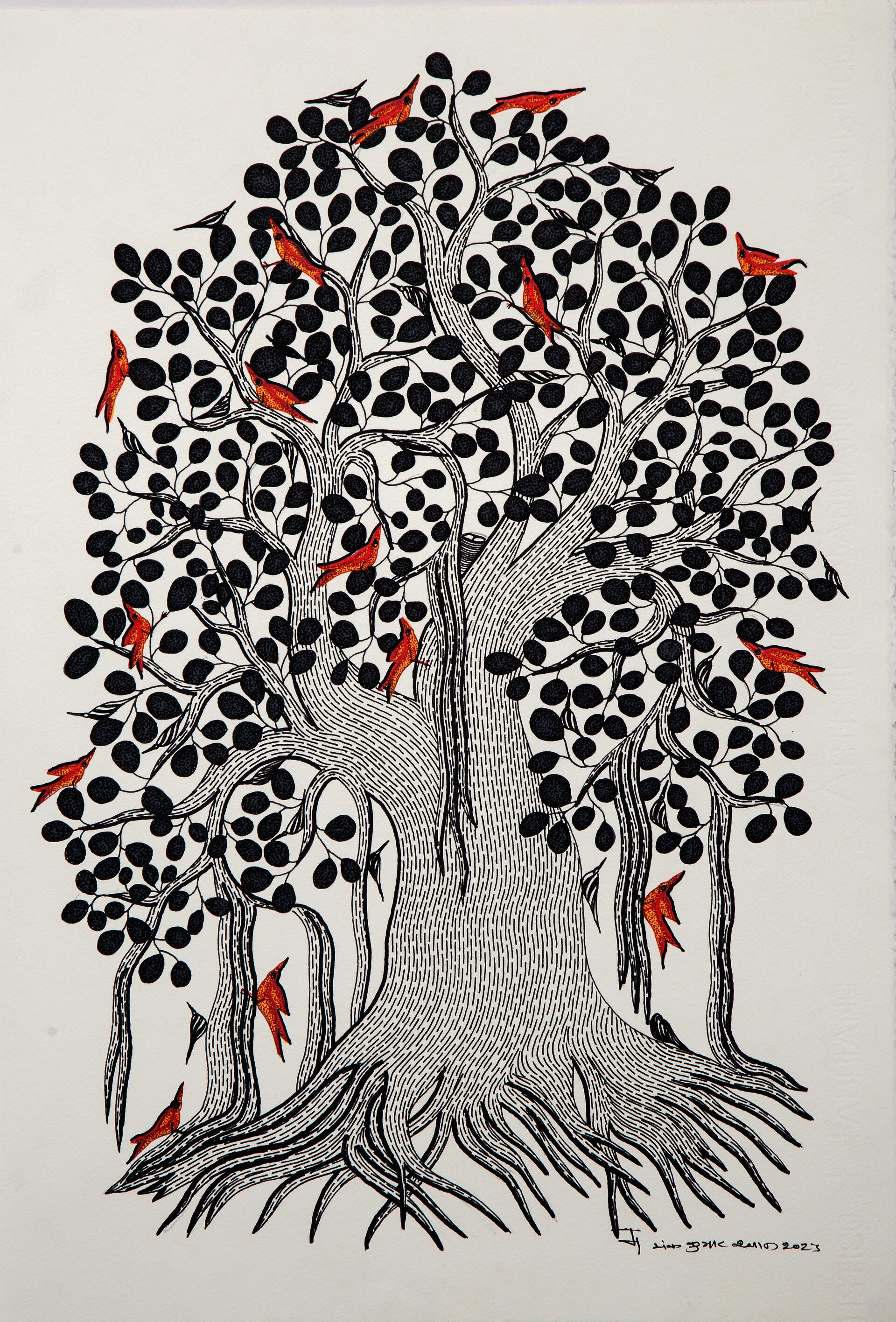 Tree Artwork by Mayank Kumar Shyam