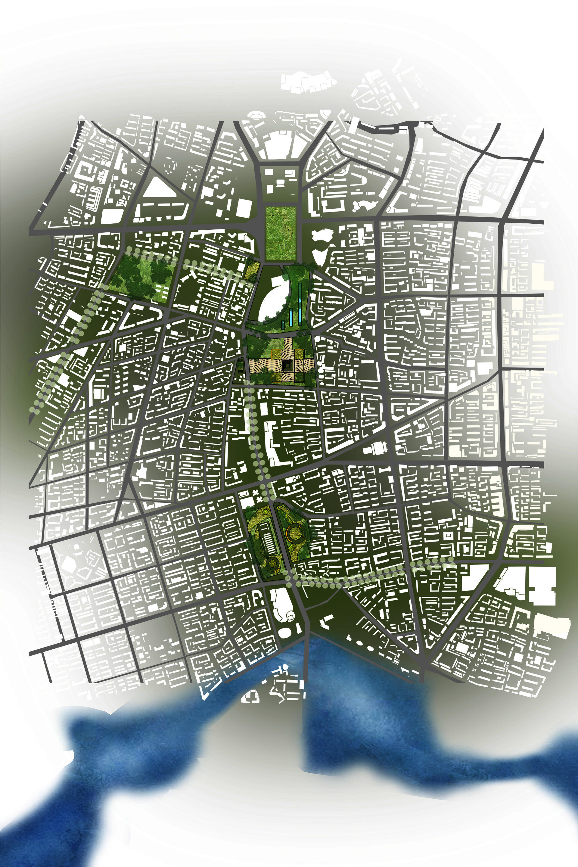 A general overview of the design, creating new networks and experiences in the city through greenway design