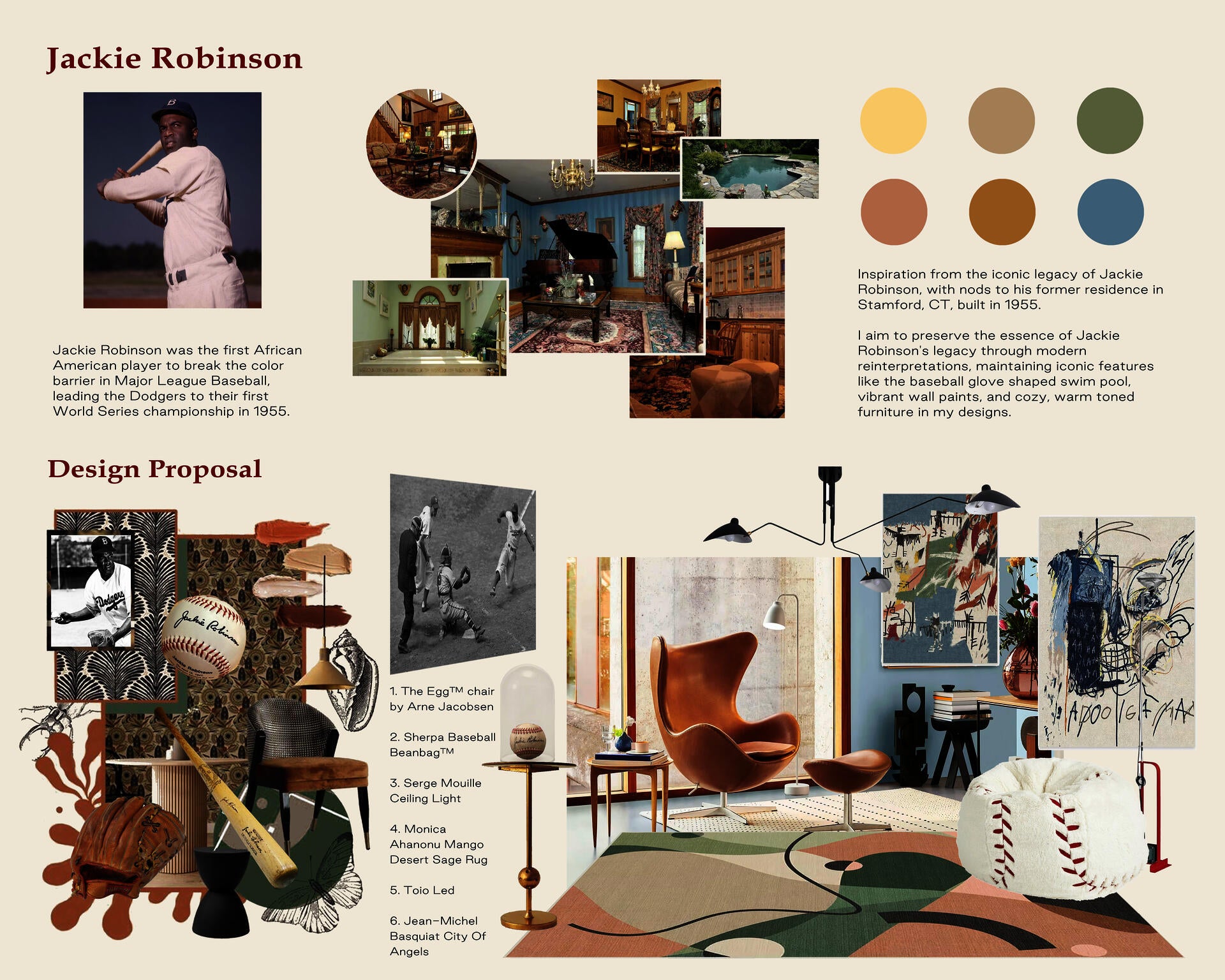 Jackie Robinson Inspired Interior Design Proposal
