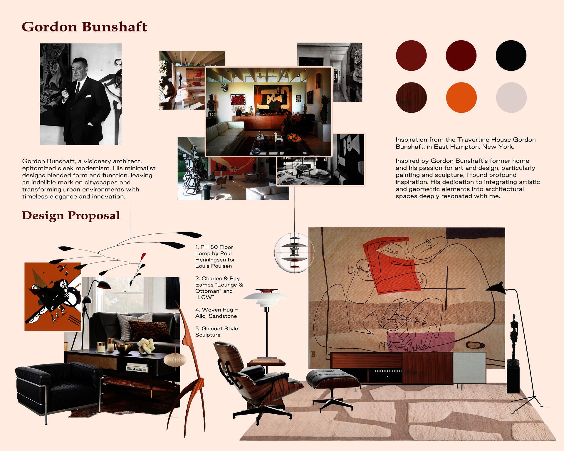 Gordon Bunshaft Inspired Interior Design Proposal