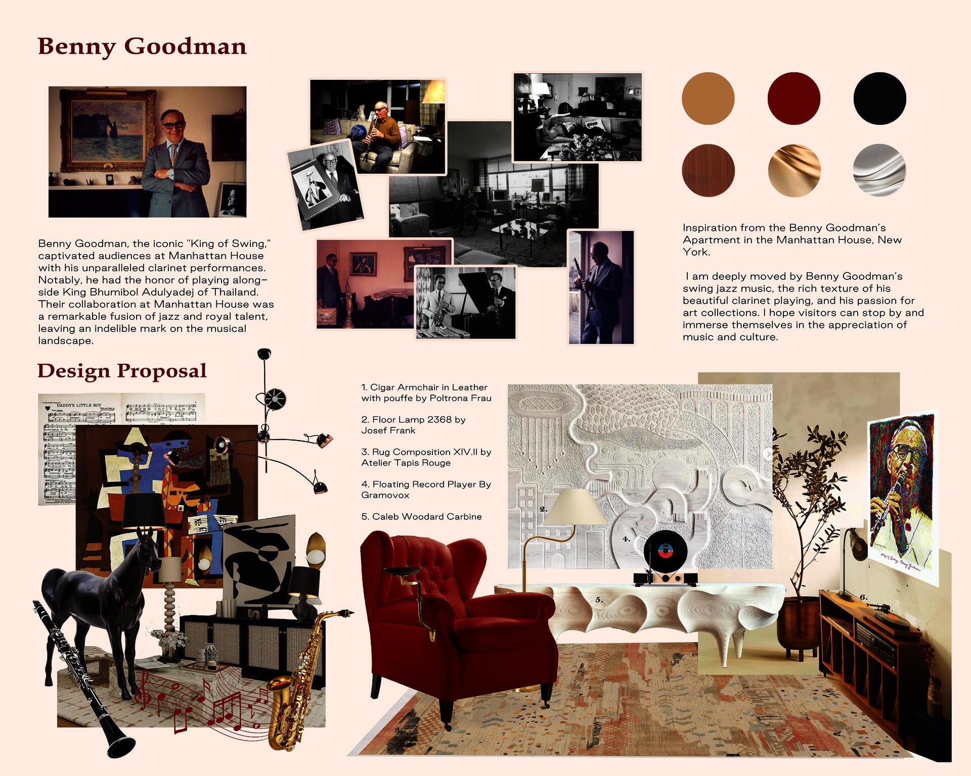 Benny Goodman Inspired Interior Design Proposal