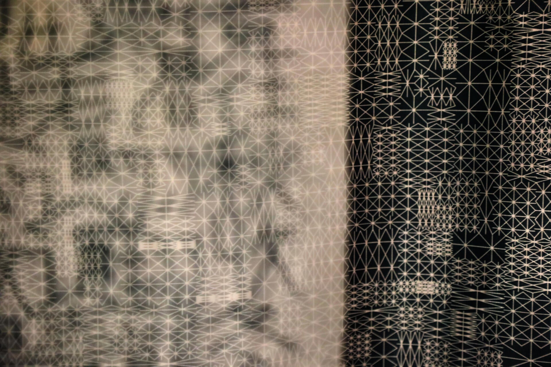 Thousand Character Text-iles 千字紋 closeup photo