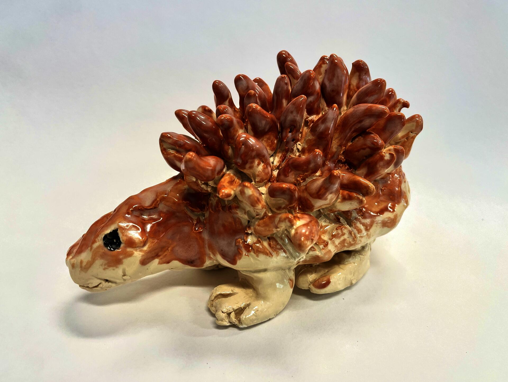 Students created ceramic animals by researching animals and their textures.