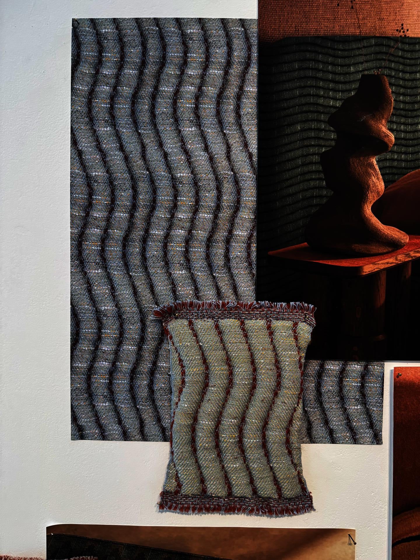 Three images of brick paving with moss and grass growing in the joints where water and subgrade make contact.