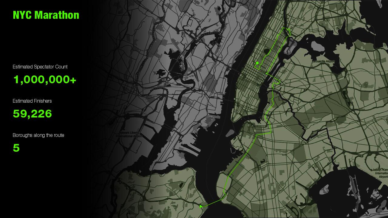 map of nyc marathon