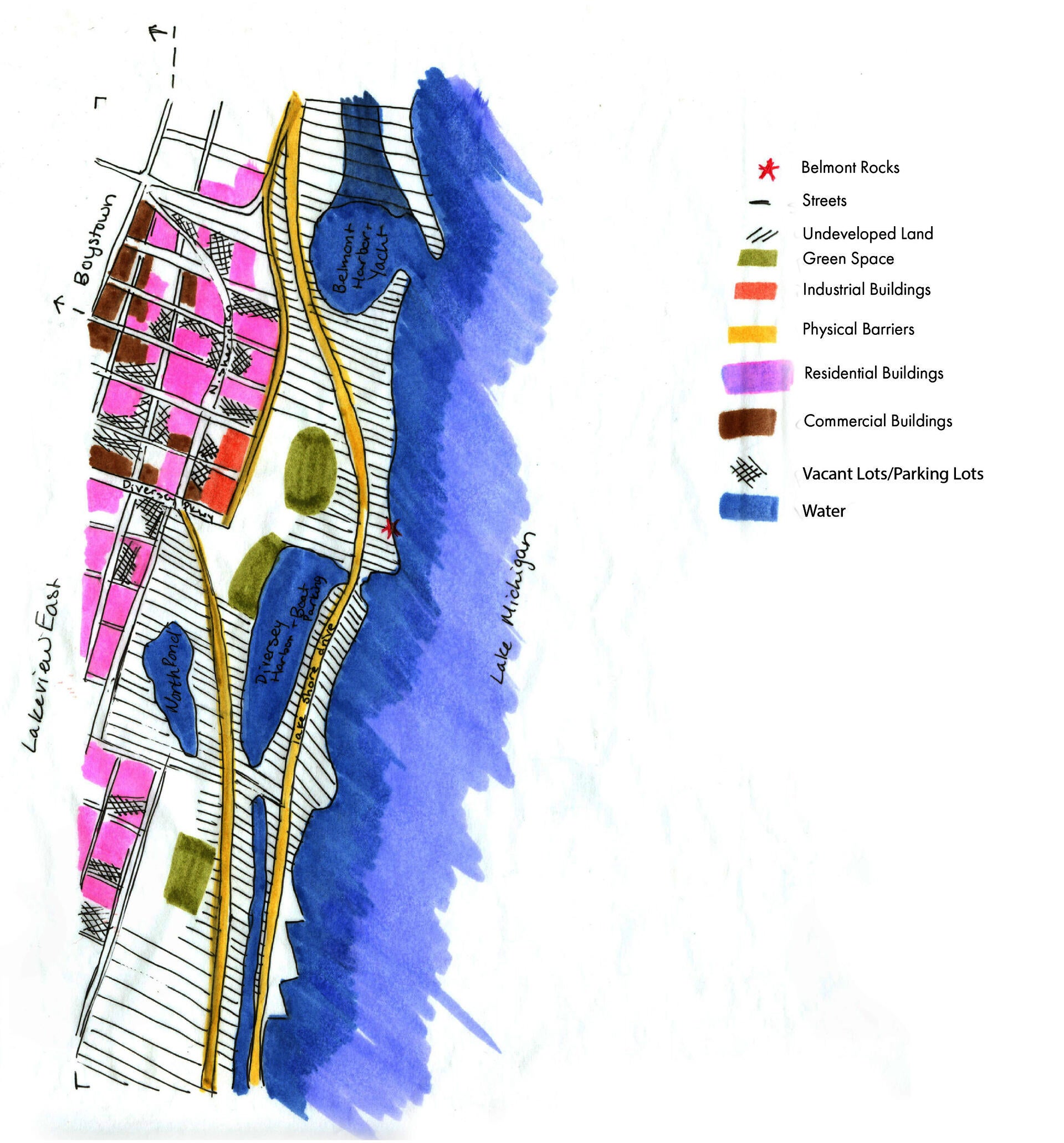 scanned drawn map