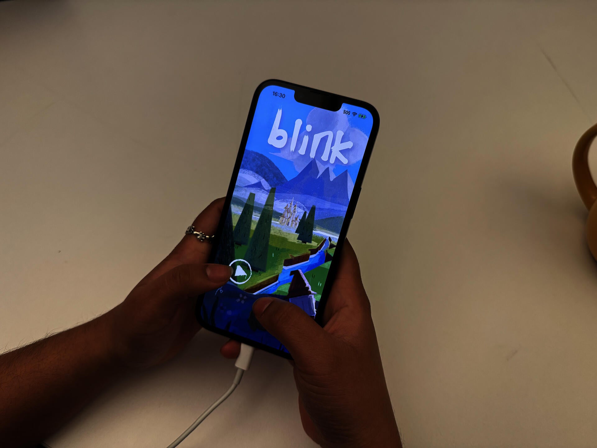 blink opening app page