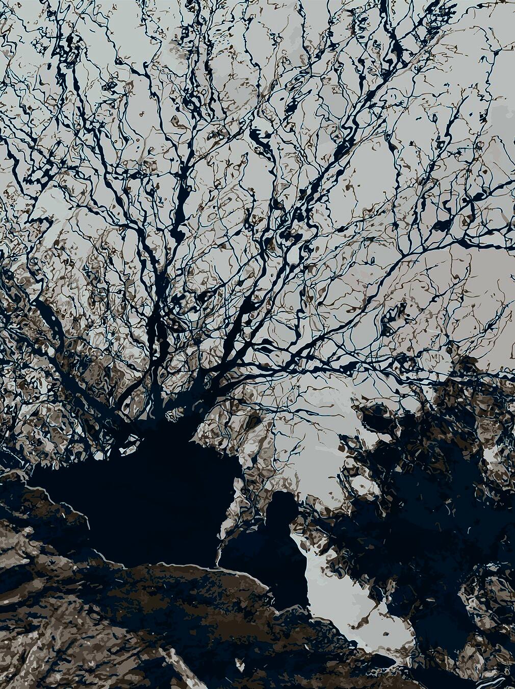 An image of a water reflected in water looks like a watershed