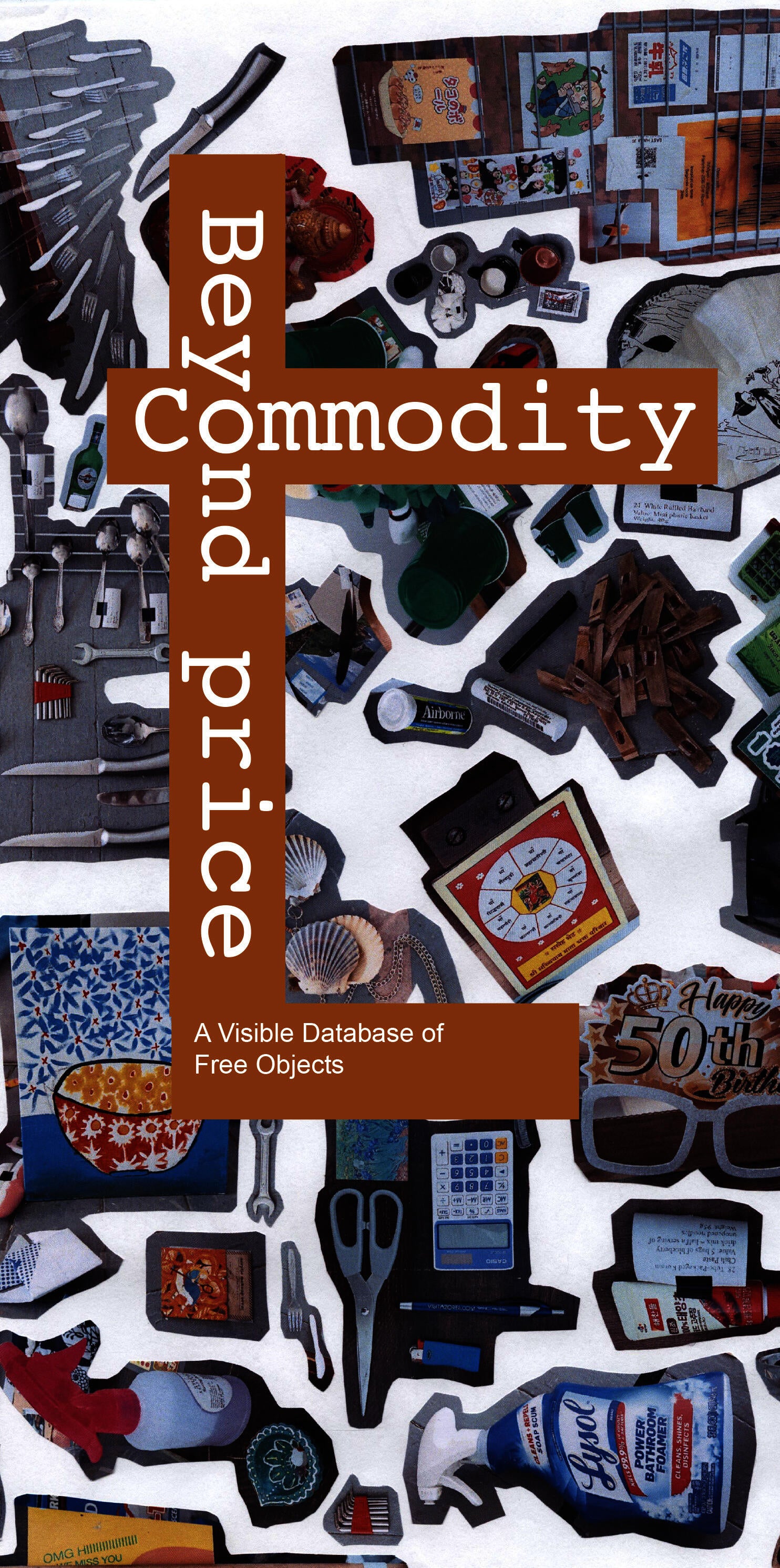 A collage created using image of items from the artwork (thesis cover).