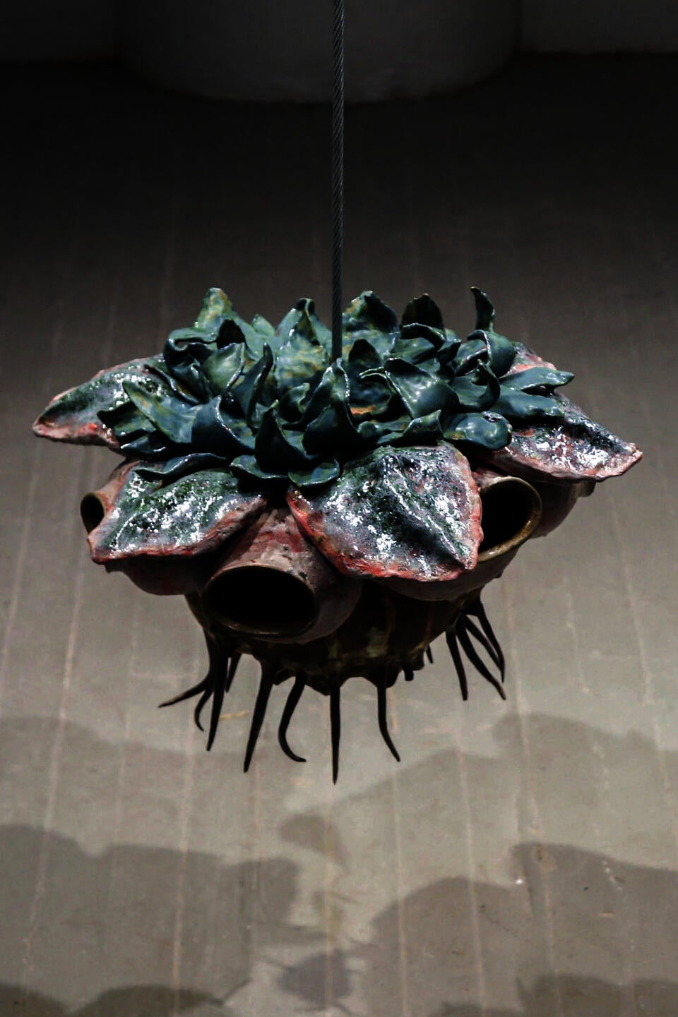 Ceramic installation by Jasper Johns