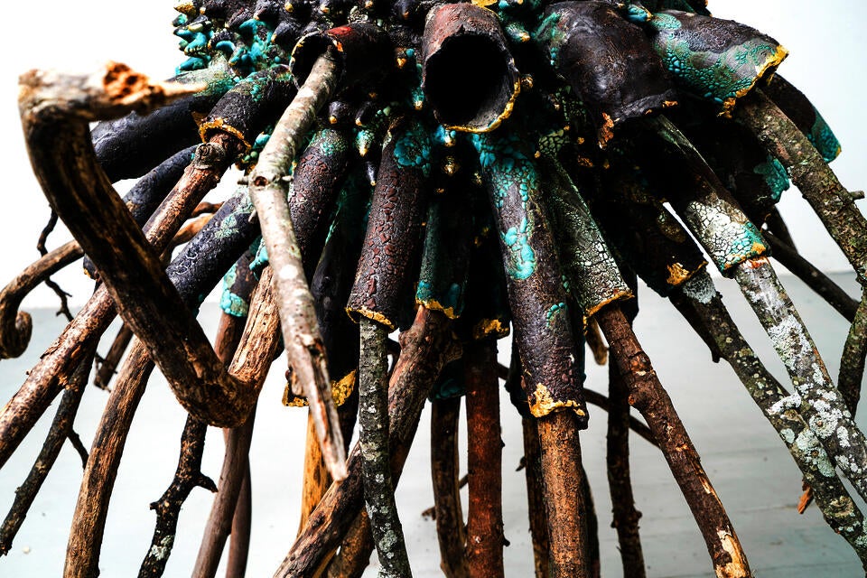 Ceramic piece by Nikako Kanamoto