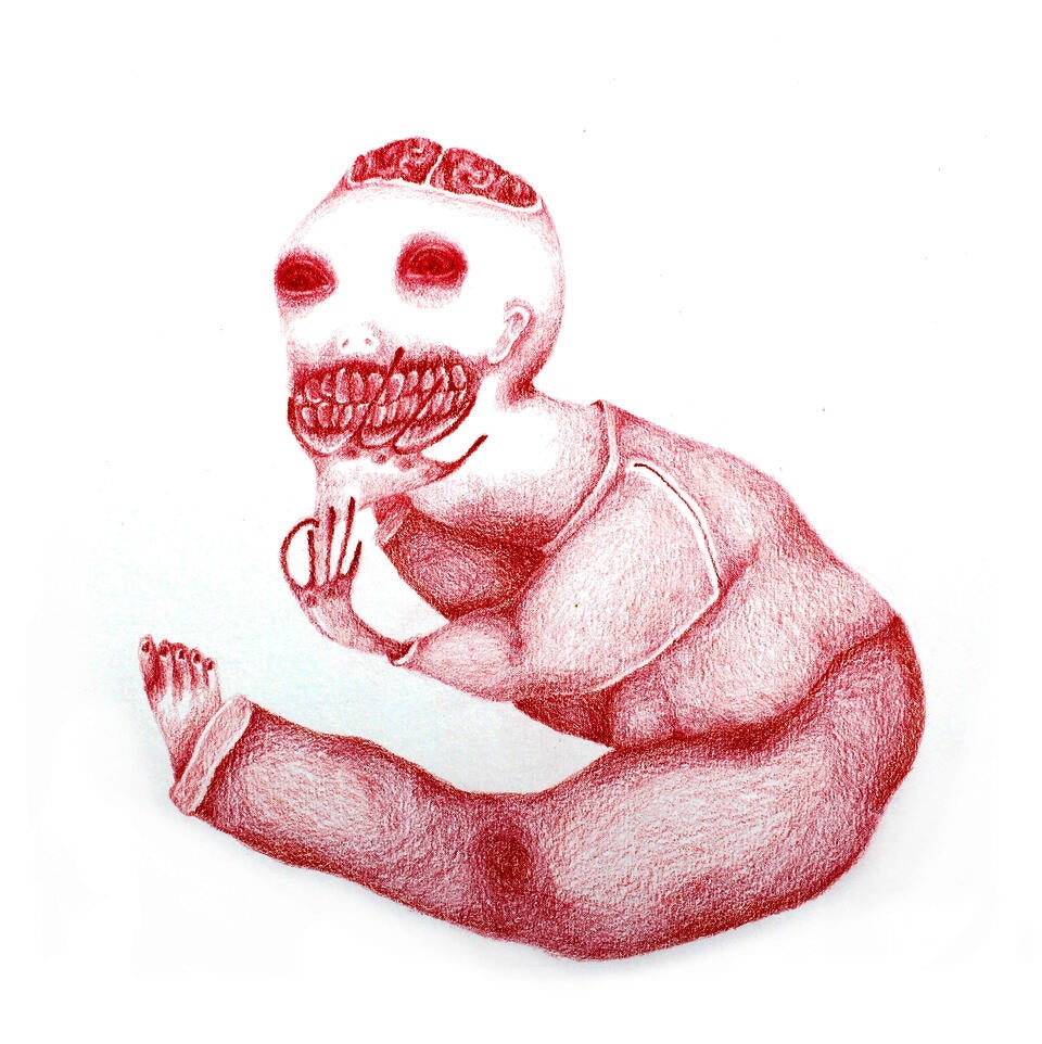 Colored pencil on paper