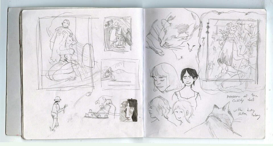 A page out of artist Cassidy Argo's sketchbook from June 2020