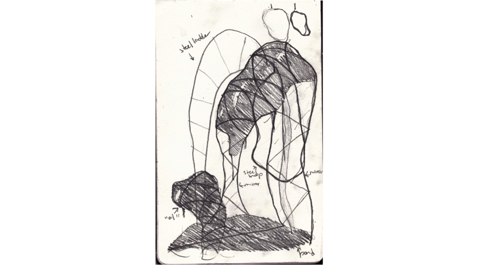A page from artist Aryana Polat's journal/sketchbook